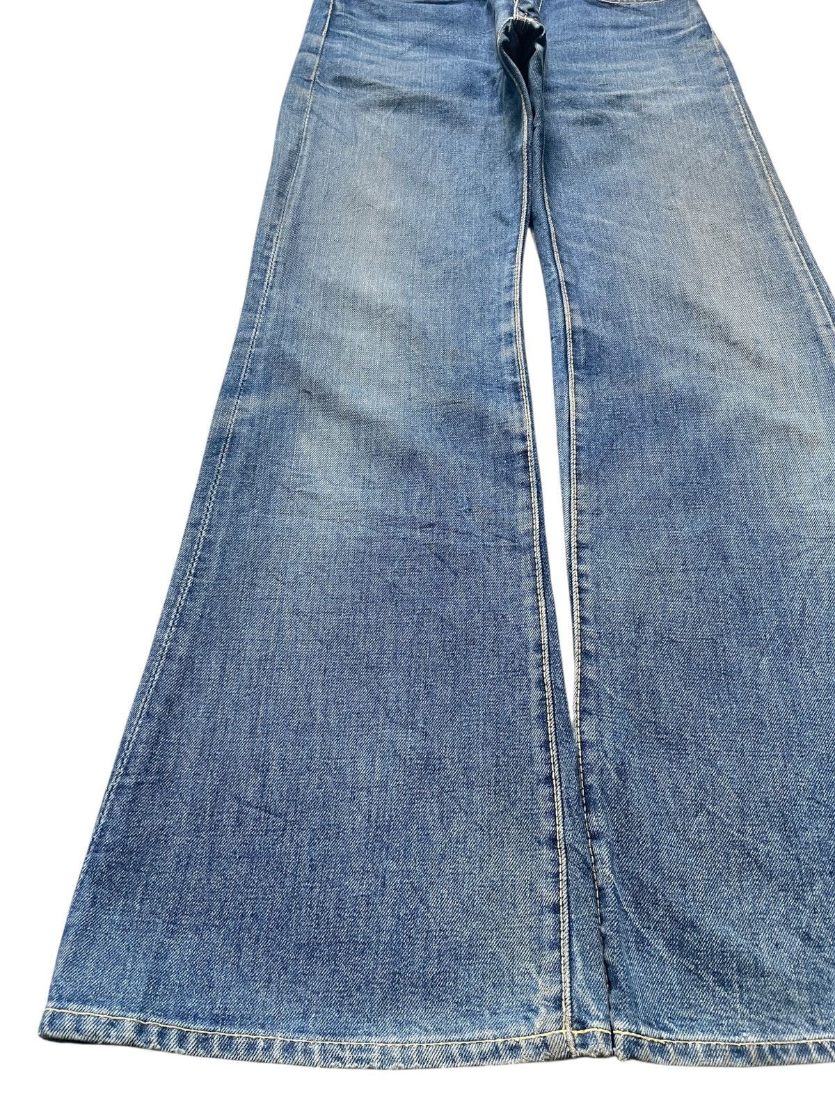 Japanese Brand Vintage Japanese Brand Mud Wash Flare Bell Bottom Jeans Size US 26 / EU 42 - 6 Thumbnail