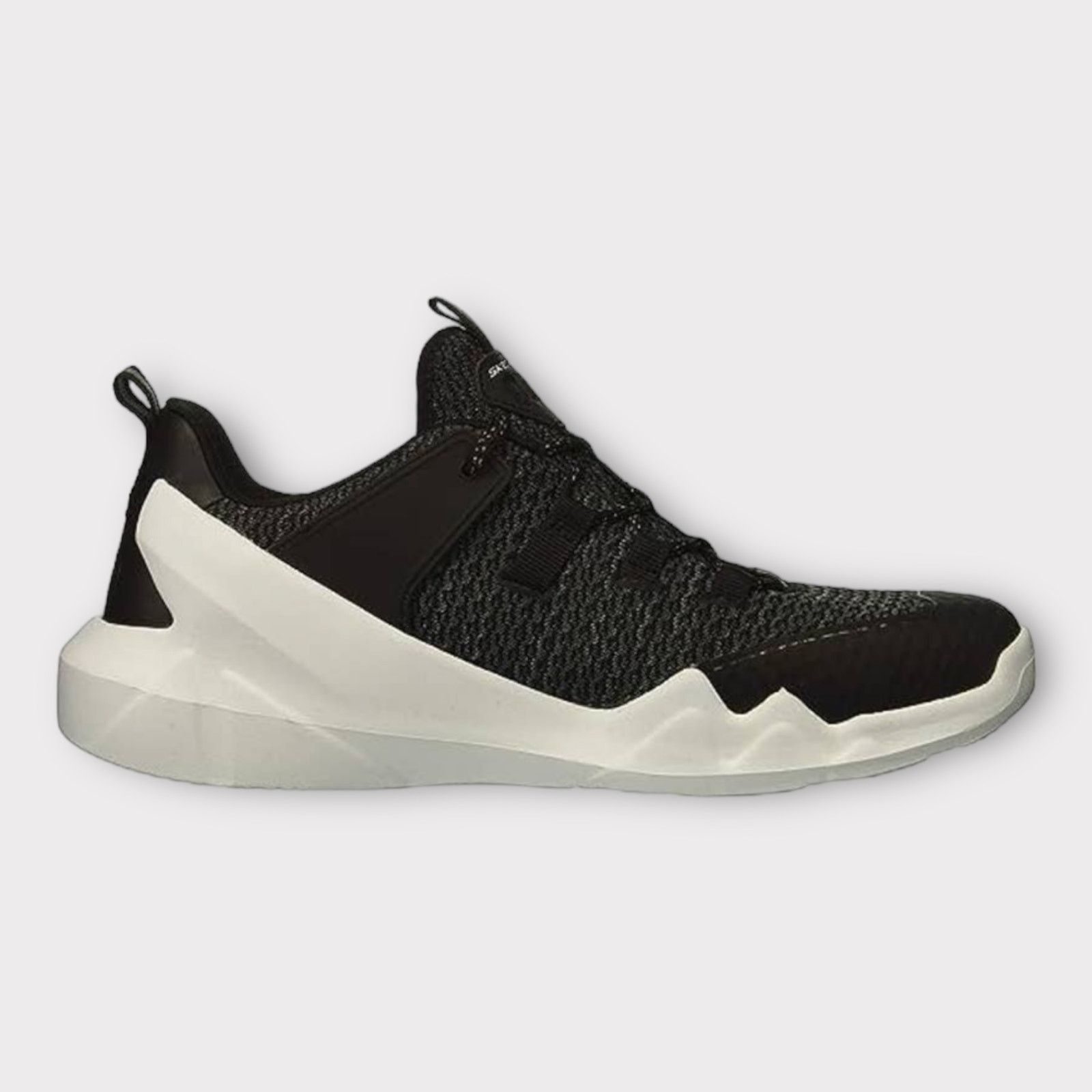 Other Skechers | DLT-A Mens Black White Sport Sneakers Size US 5.5 / IT 35.5 - 3 Thumbnail
