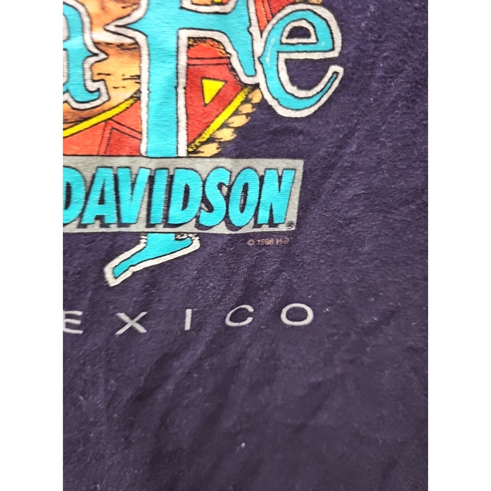 Harley Davidson VINTAGE Harley-Davidson Santa Fe Biker Shirt Eagle L Purple Womens Men? Size US L / EU 52-54 / 3 - 6 Thumbnail