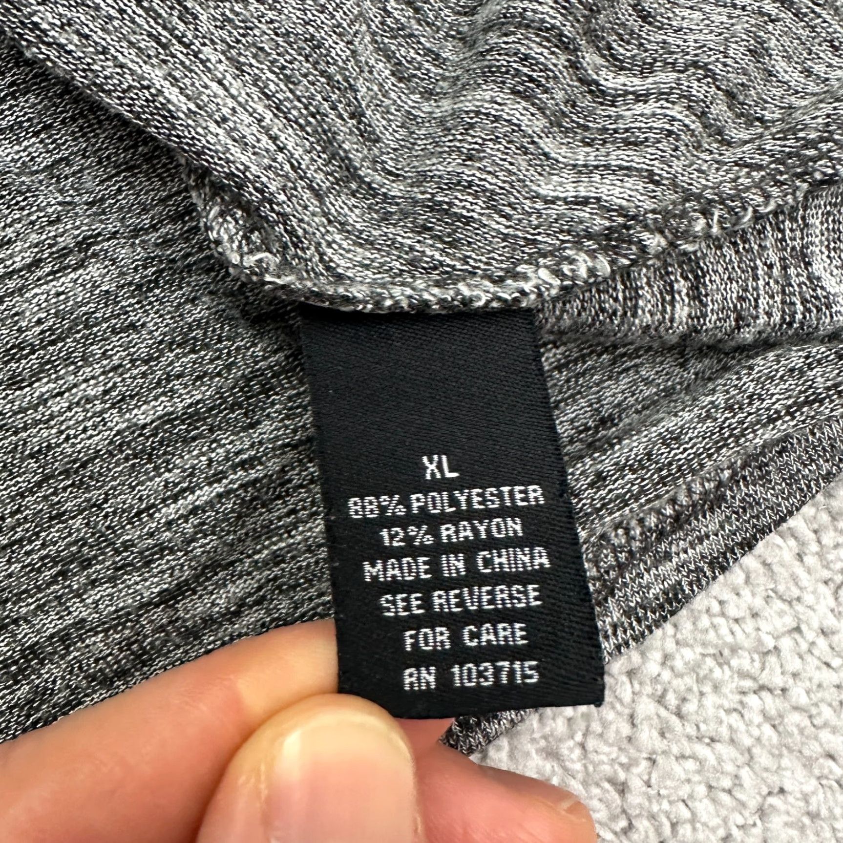 Vintage Zac & Rachel Sweater Pullover Womens XL Gray Round Neck Lightweight Stretch Knit Size XL / US 12-14 / IT 48-50 - 7 Thumbnail
