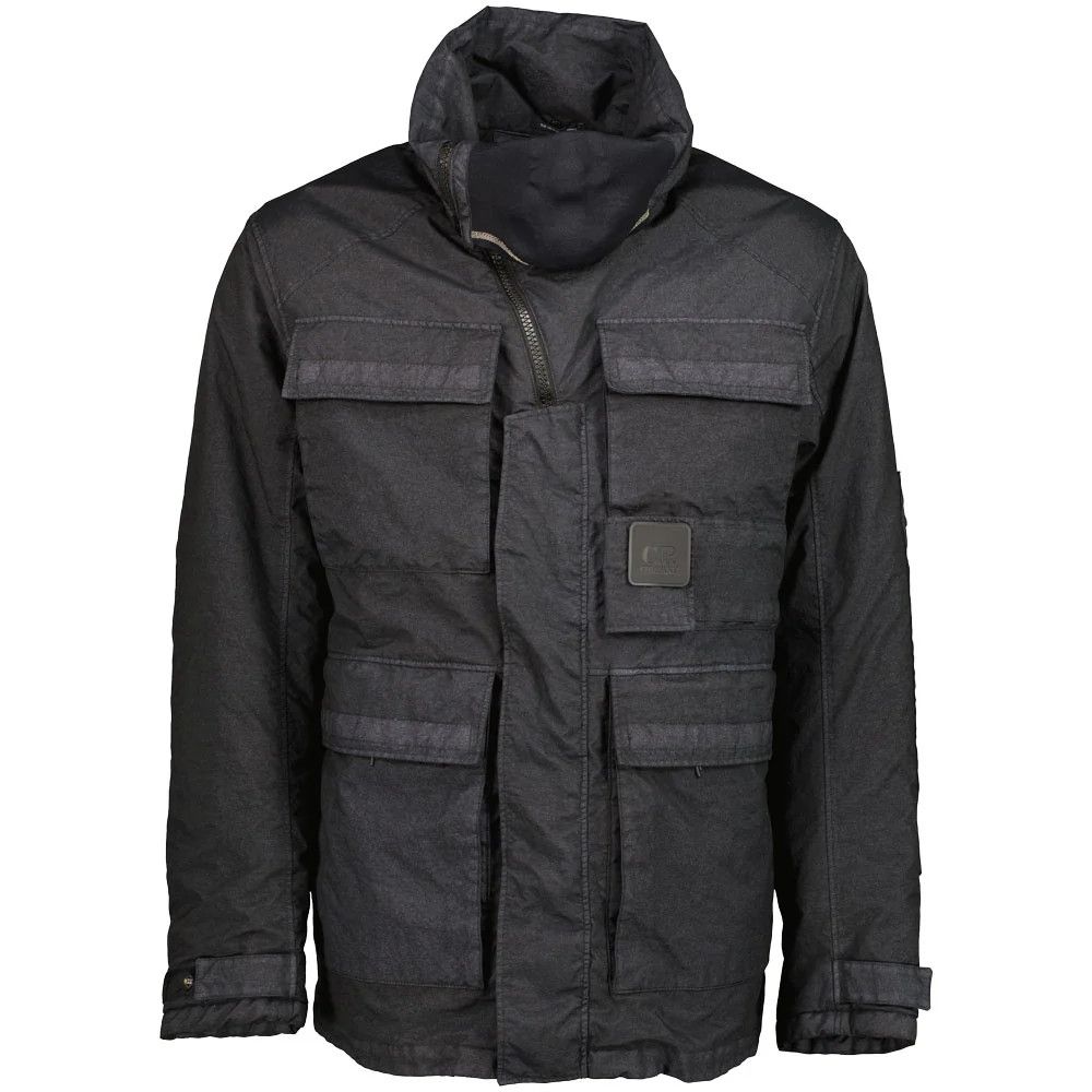C.P. Company o1y1224 Logo Hooded Jacket in Charcoal Size US S / EU 44-46 / 1 - 1 Thumbnail