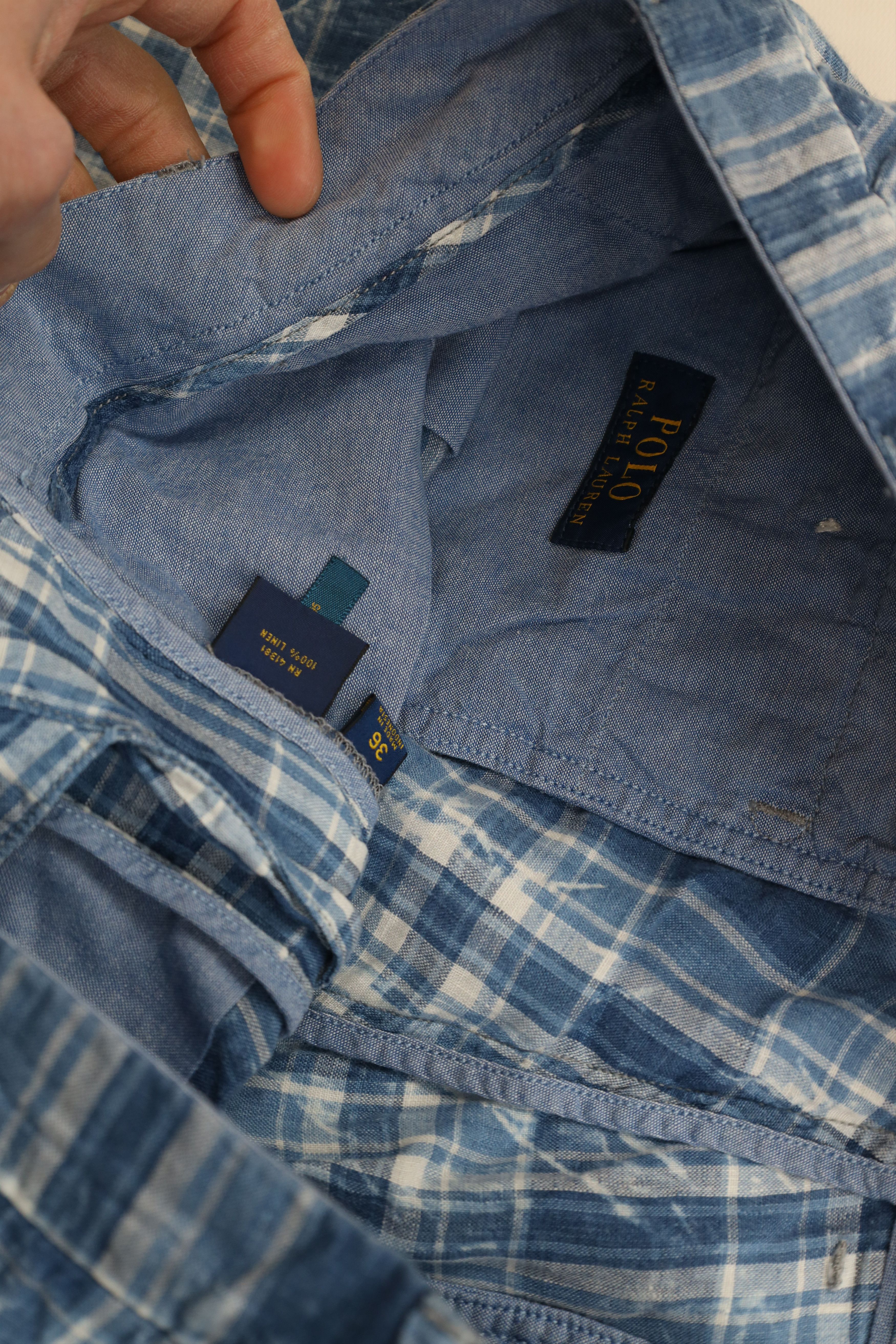 Ralph Lauren Vintage Ralph Lauren India Madras Linen Chino Shorts Size US 36 / EU 52 - 8 Thumbnail