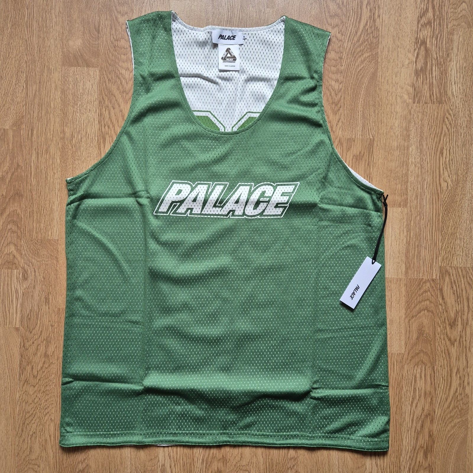 Palace Palace Mesh Reverso Vest Green XL Brand New With Tags SS24 Size US XL / EU 56 / 4 - 1 Thumbnail