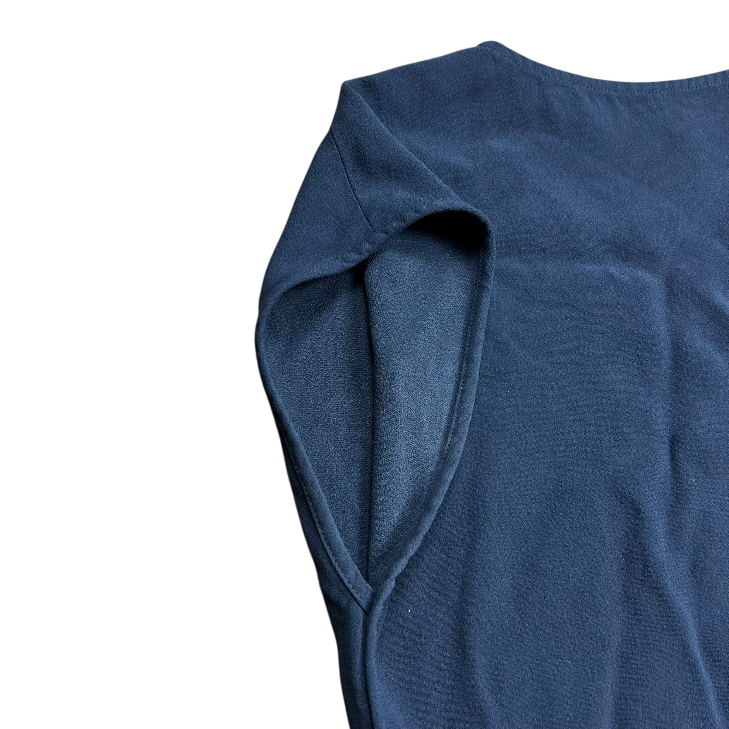 Helmut Lang Helmut Lang Navy Tie Top - M Size M / US 6-8 / IT 42-44 - 4 Thumbnail