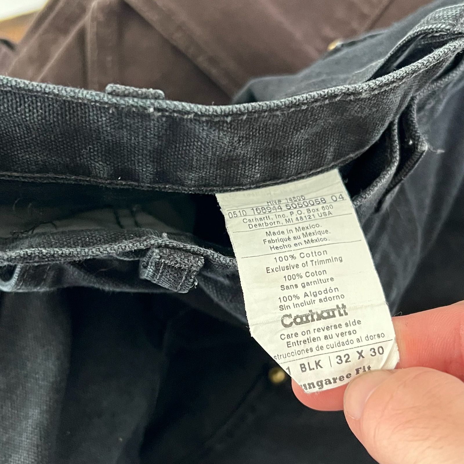 Carhartt × Vintage Carhartt black double knee work wear carpenter pants Size US 31 - 7 Thumbnail