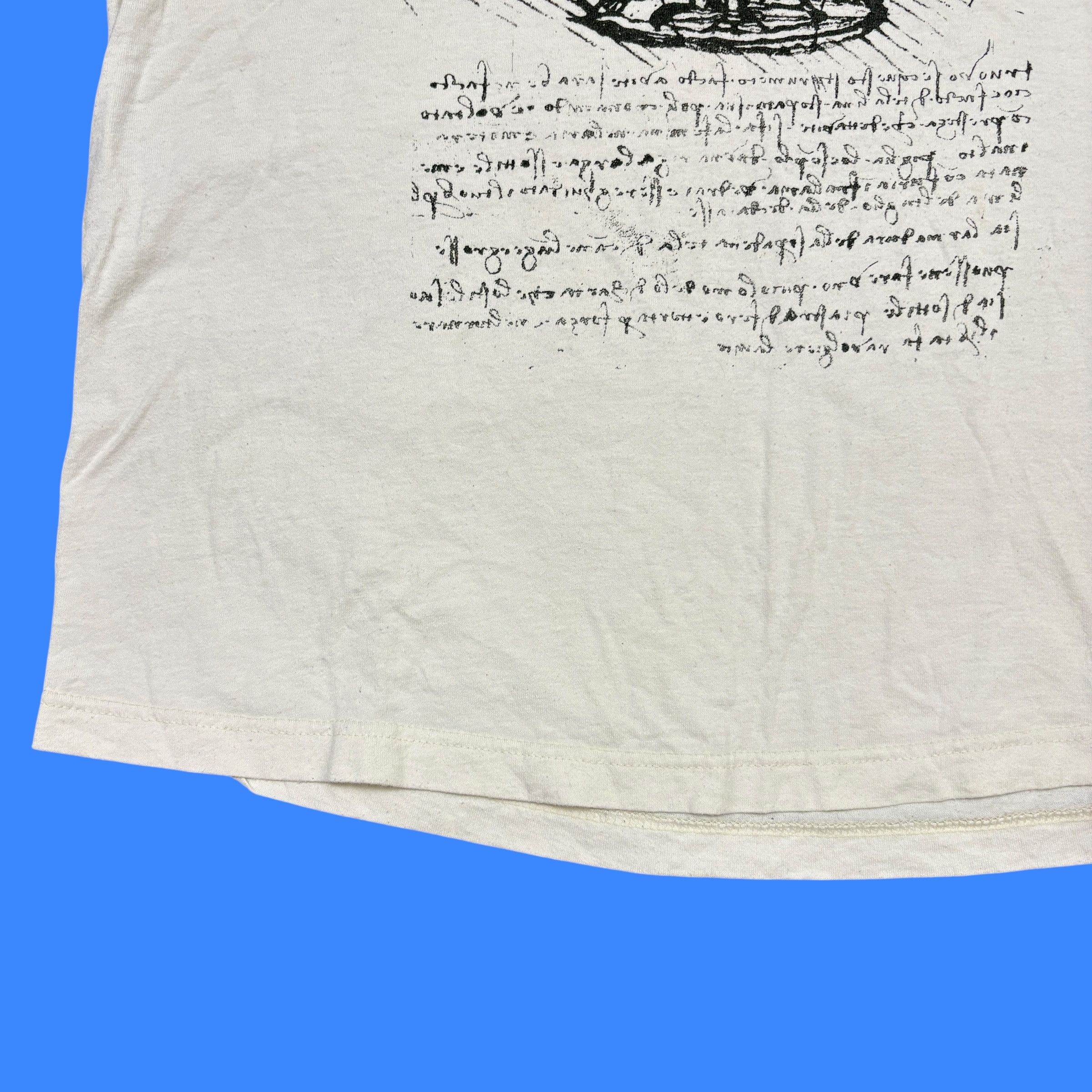 Vintage Vintage Leonardo Da Vinci T Shirt 90s Screen Stars Art Tee Size US XL / EU 56 / 4 - 11 Thumbnail
