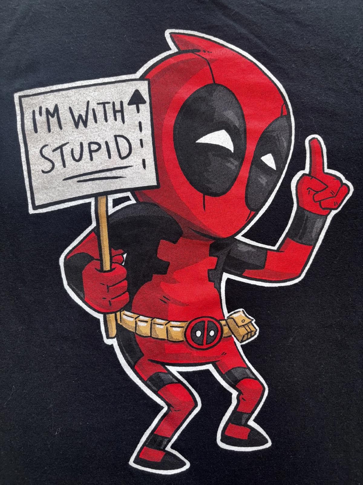 Gildan XL Gildan Deadpool Graphic T-Shirt - I'm with Stupid Size US XL / EU 56 / 4 - 2 Thumbnail
