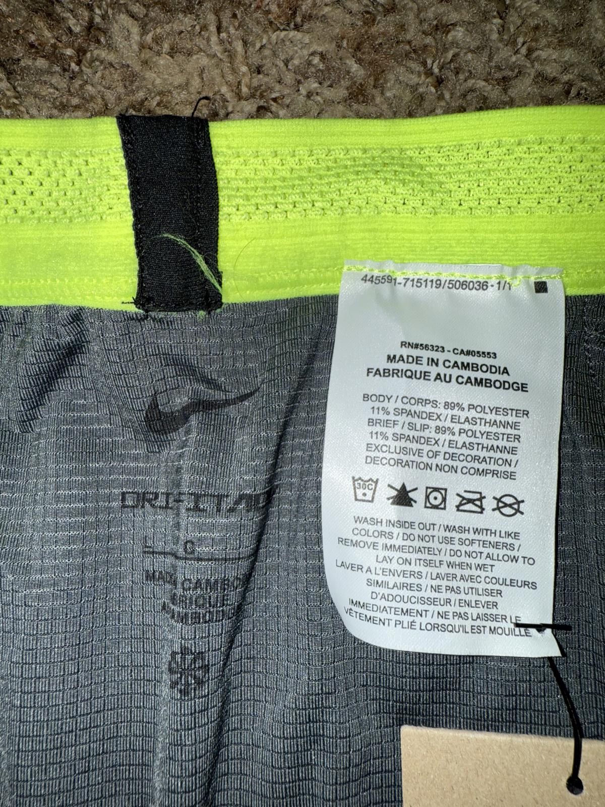 Nike Nike Men’s Dri-Fit ADV Aeroswift 1/2-Length Running Tights Size US 34 / EU 50 - 3 Thumbnail