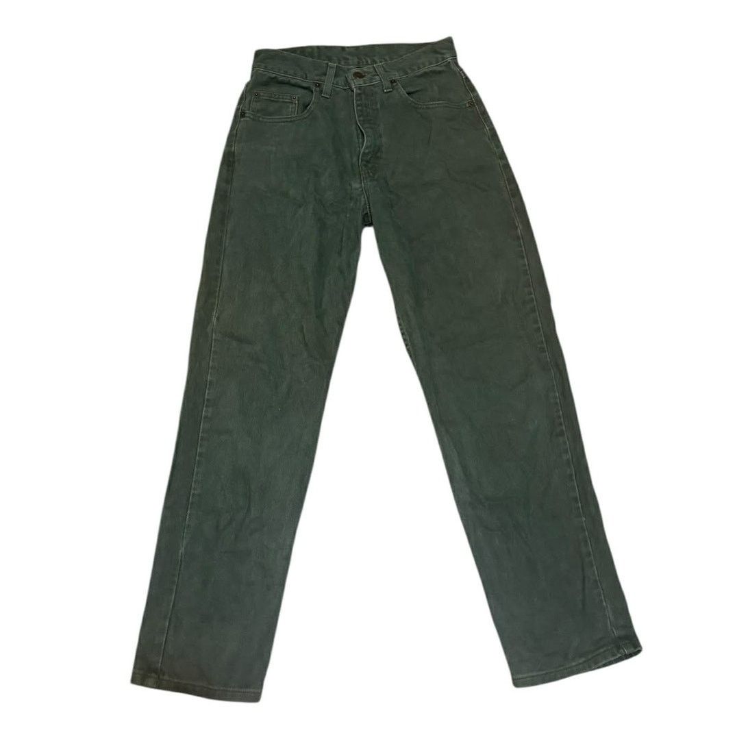 Arizona Jean Co. VTG Original Arizona Jean Co Green Denim Straight Jean 29" Size 29" - 4 Thumbnail