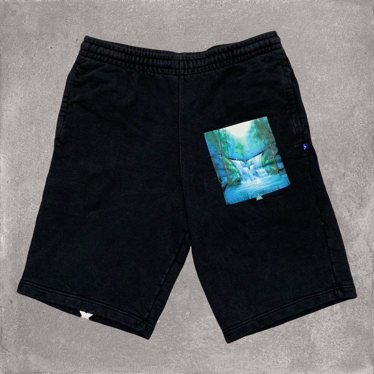 Off-White Off White Large Shorts Waterfall Arrows Black Bottoms Virgil Size US 34 / EU 50 - 1 Thumbnail