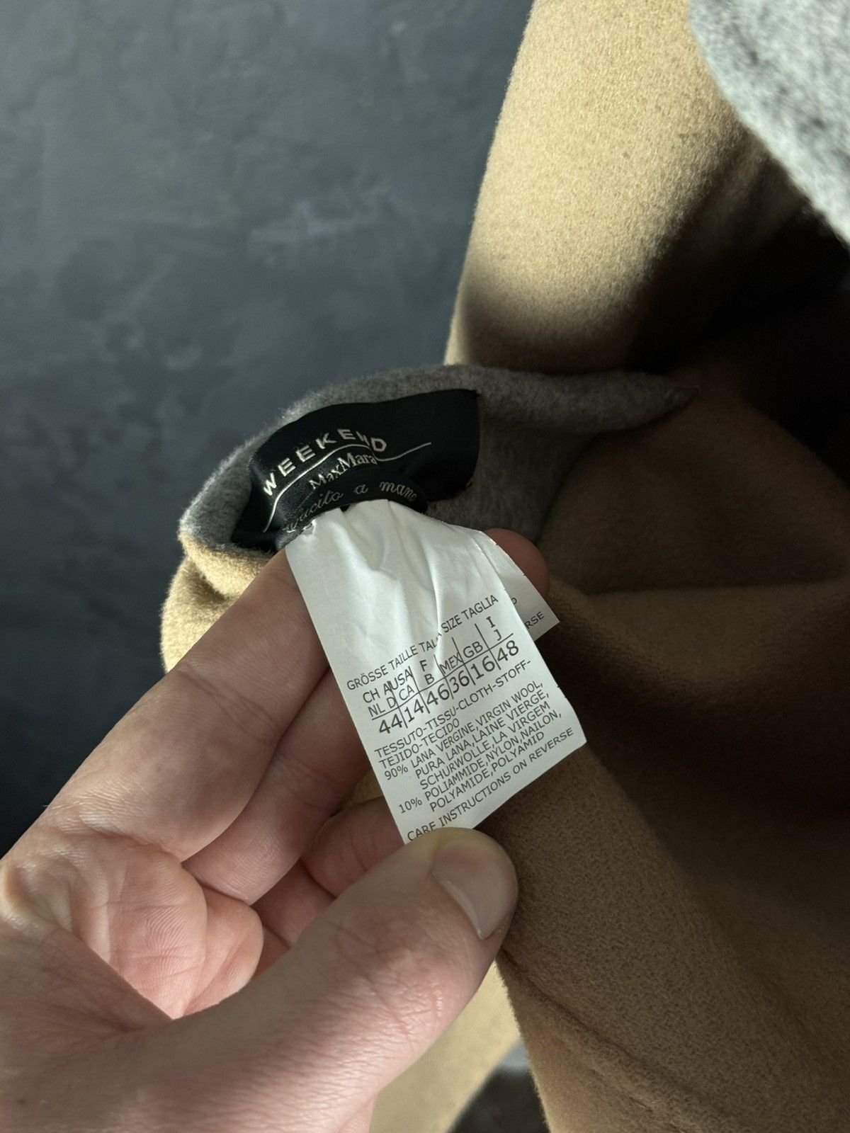 Weekend Max Mara Max Mara Cucito A Mano Wool Long Coat Belted Reversible Size XL / US 12-14 / IT 48-50 - 11 Thumbnail