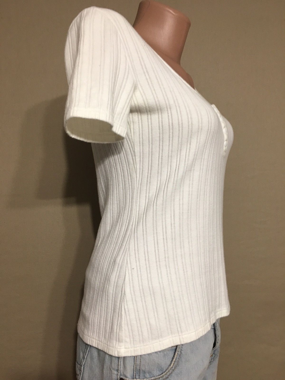 Sezane SEZANE Cotton Womens Stripped T-shirt White Size XS Size XS / US 0-2 / IT 36-38 - 8 Thumbnail