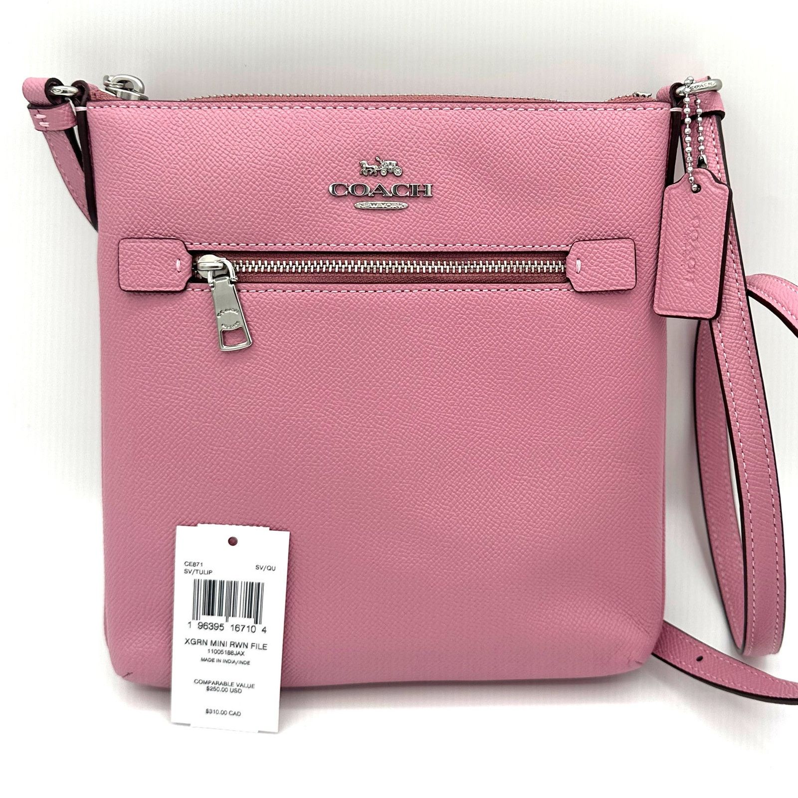 Coach Mini Rowan File Bag Crossbody Purse in Tulip CE871
