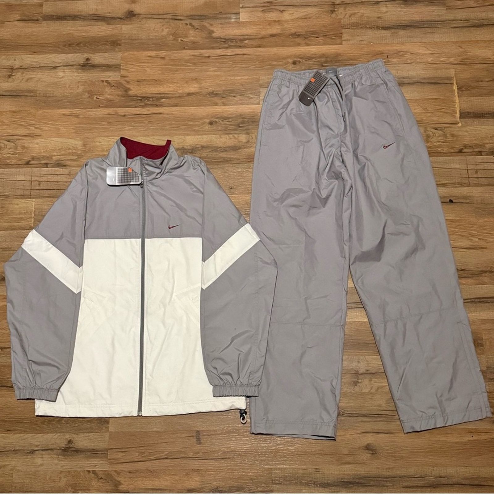 Nike 2004 Nike Windbreaker Tracksuit Sweatpants Matching Set Size US M / EU 48-50 / 2 - 2 Thumbnail