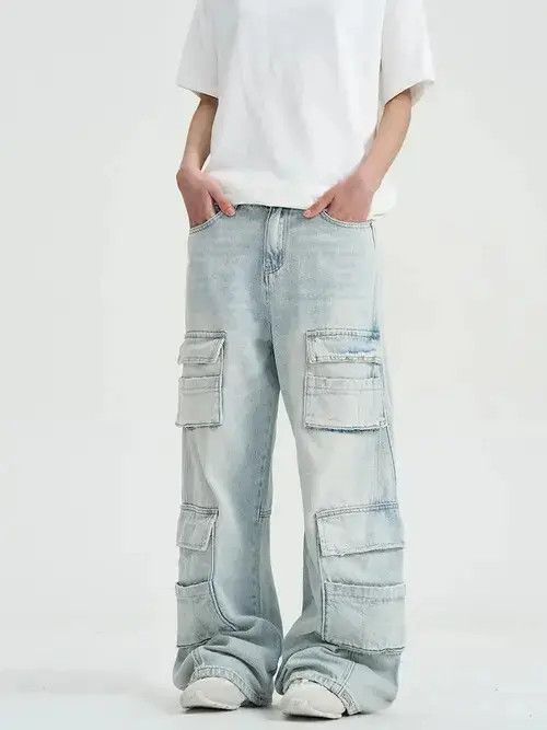 Other Cargo Stack Denim Jeans Size US 30 / EU 46 - 2 Thumbnail
