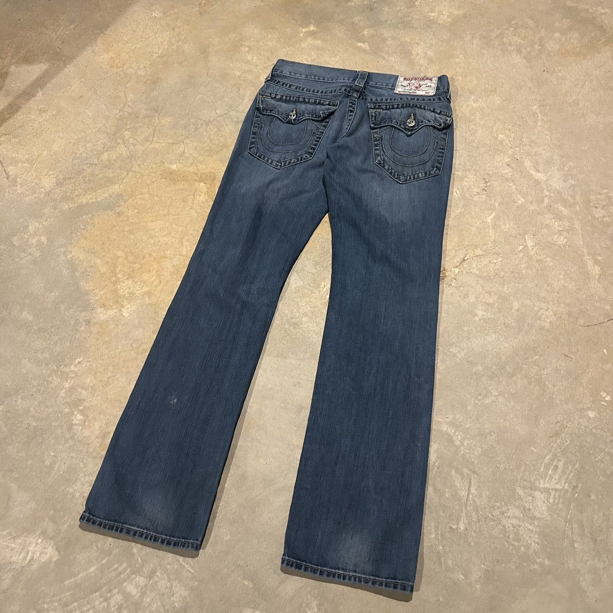 Japanese Brand × True Religion × Vintage Vintage Y2K True Religion Distressed Baggy Jeans Cyber Rare Size US 32 / EU 48 - 2 Thumbnail