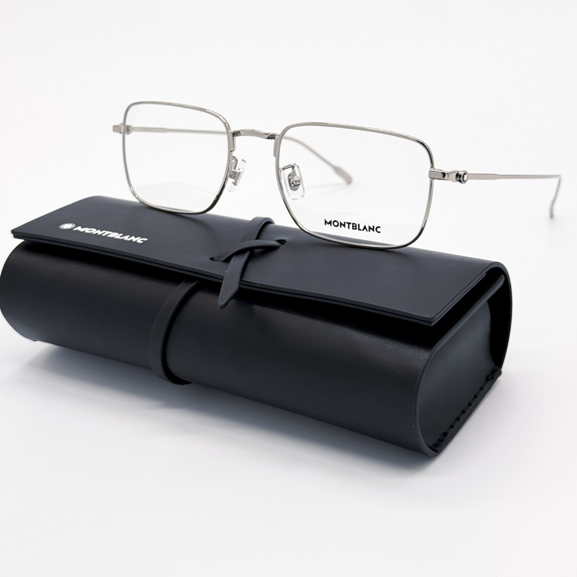 Montblanc NEW MONTBLANC EYEGLASSES MB0212O 005 SILVER MEN EYEWEAR Size ONE SIZE - 1 Thumbnail