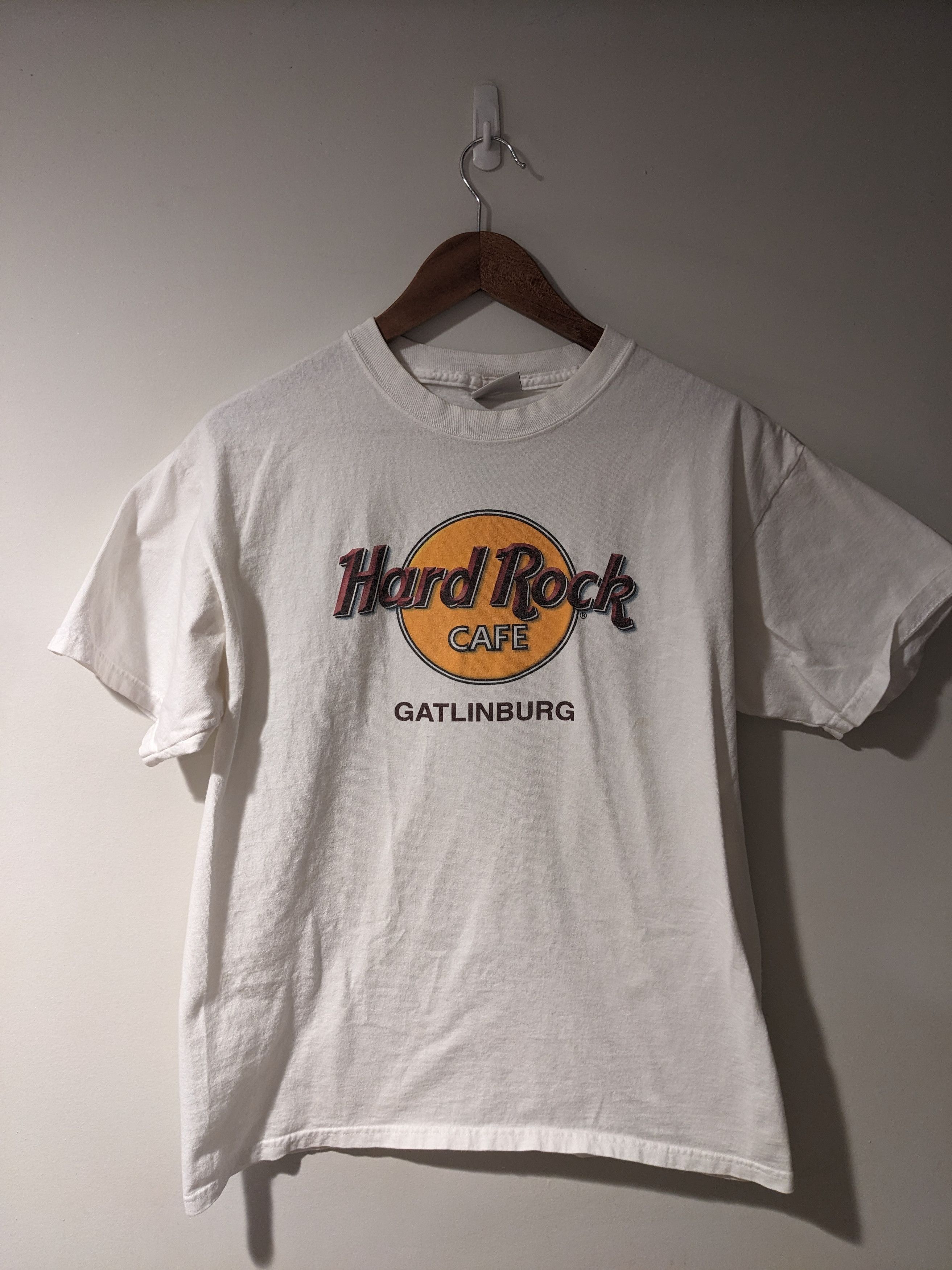 Hard Rock Cafe × Vintage Vintage 90s Hard Rock Café Gatlinburg Logo Medium T-Shirt Size US M / EU 48-50 / 2 - 1 Thumbnail