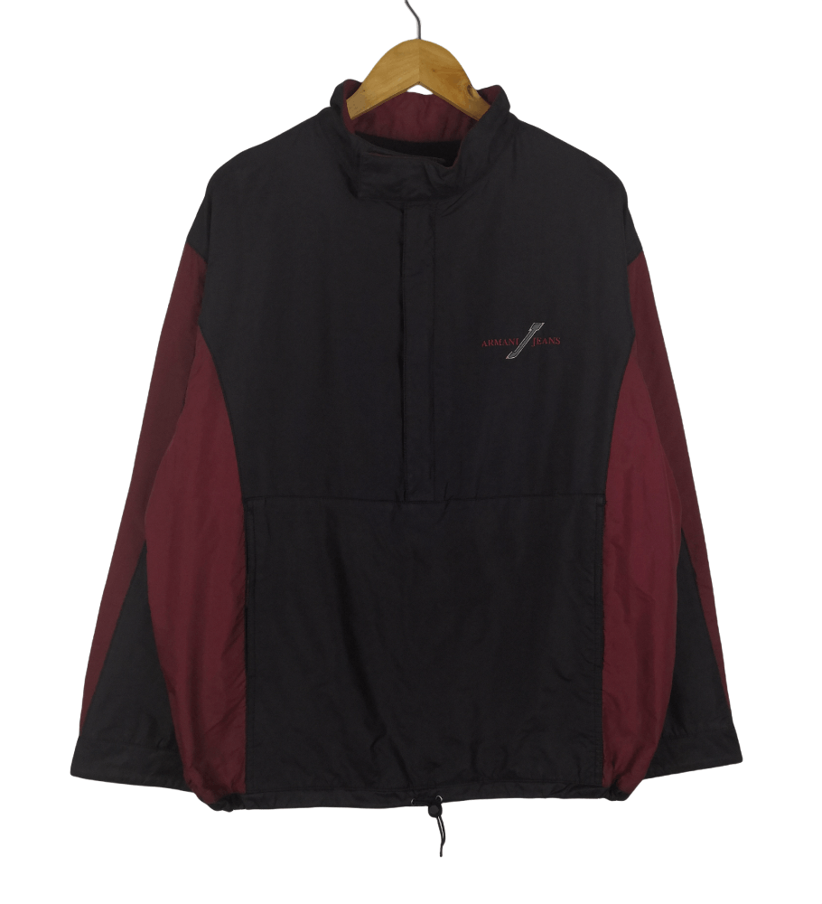 Giorgio Armani Vintage 90s Giorgio Armani Jeans Jacket Anorak Windbreaker Size US L / EU 52-54 / 3 - 1 Thumbnail