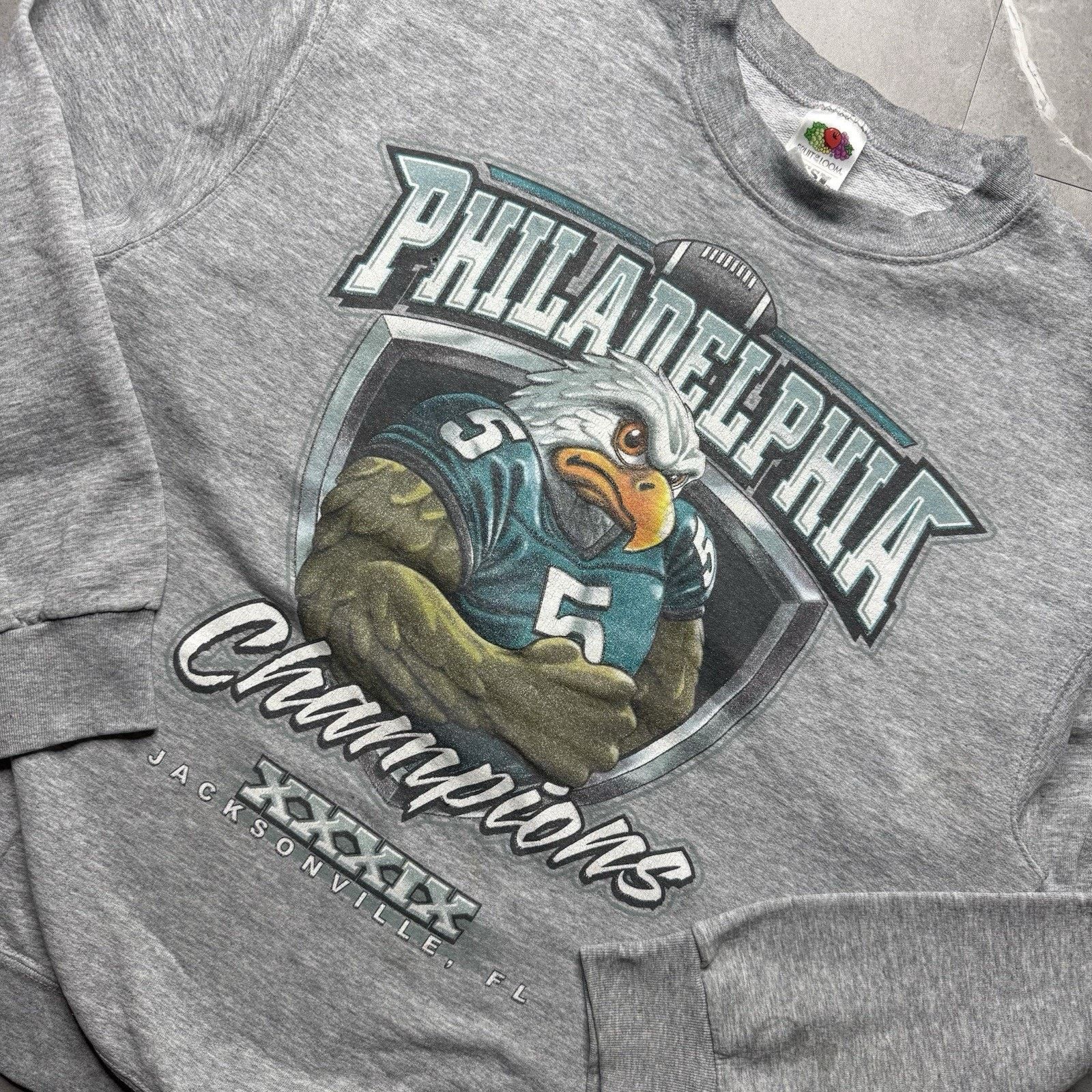 NFL Vintage 2004 Philadelphia Eagles Super Bowl Sweatshirt Large Size US L / EU 52-54 / 3 - 1 Thumbnail