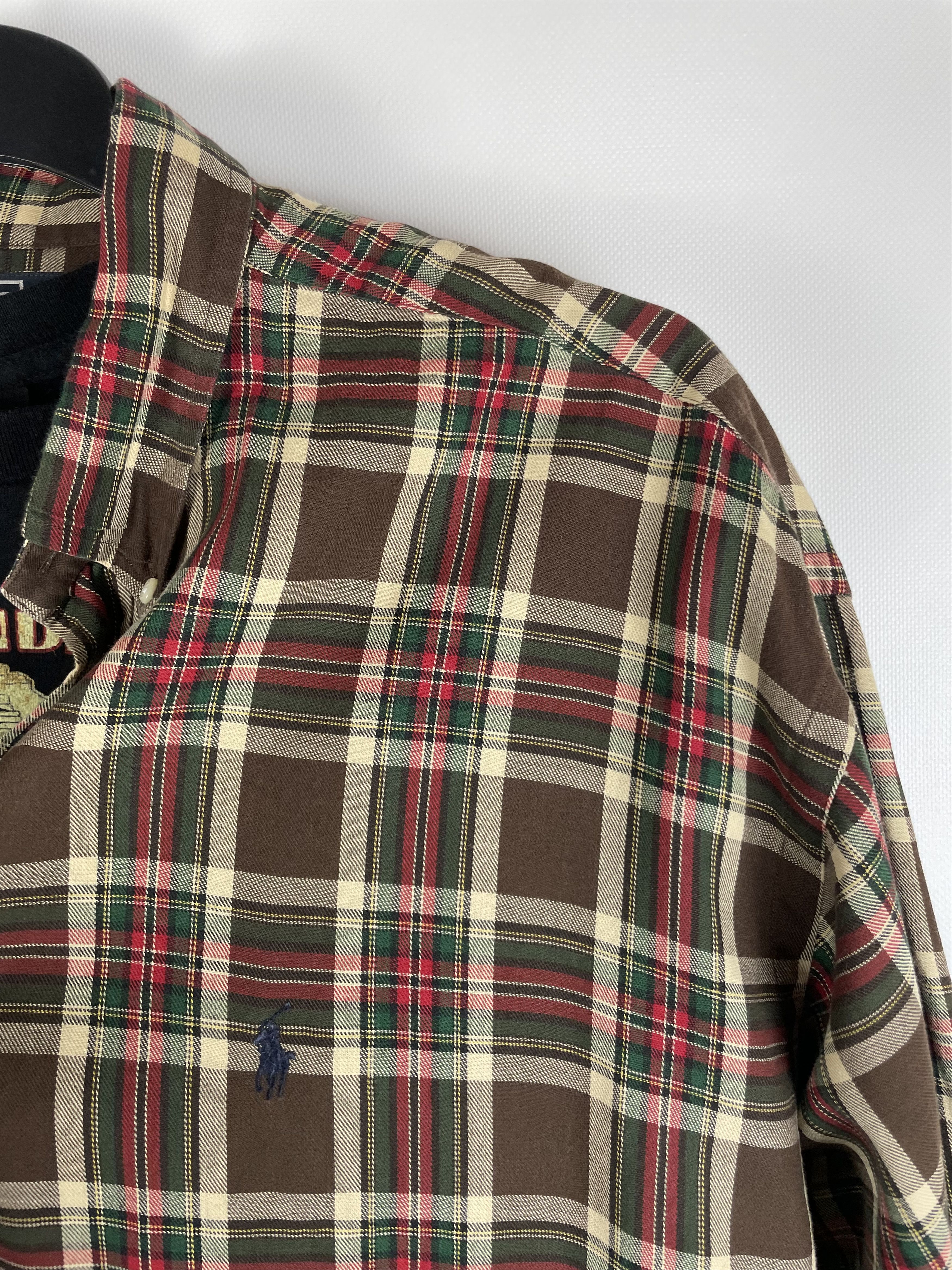 Flannel Flannel Polo Ralph Lauren Vintage Mens Shirt Size US XXL / EU 58 / 5 - 3 Thumbnail