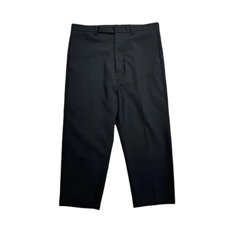 Other Rick Owens Men’s Black Wool Cropped Pants -2508 Size US 44 / EU 60 - 1 Thumbnail