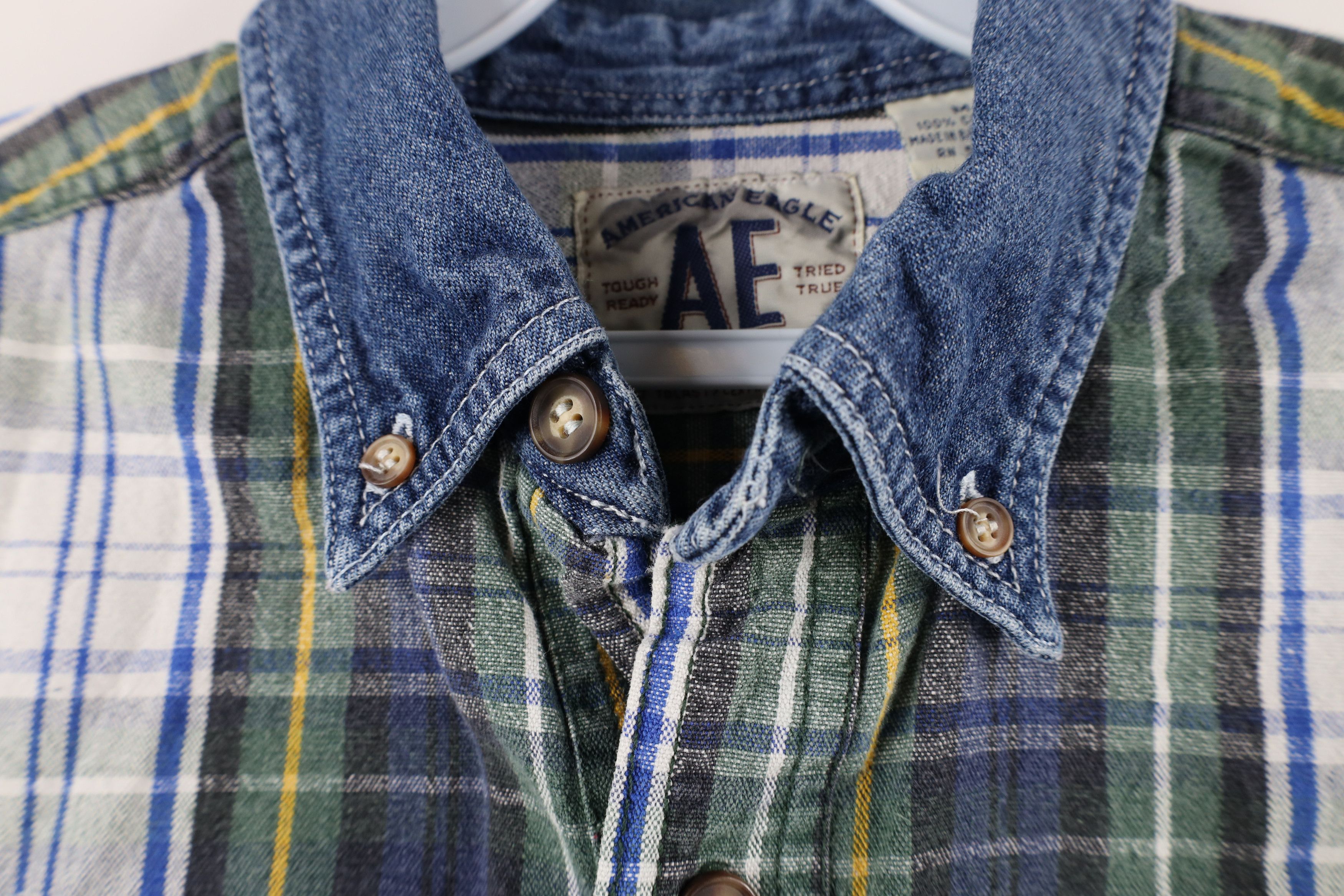 American Eagle Outfitters × Vintage Vintage 90s American Eagle Outfitters Button Down Shirt Size US M / EU 48-50 / 2 - 7 Thumbnail