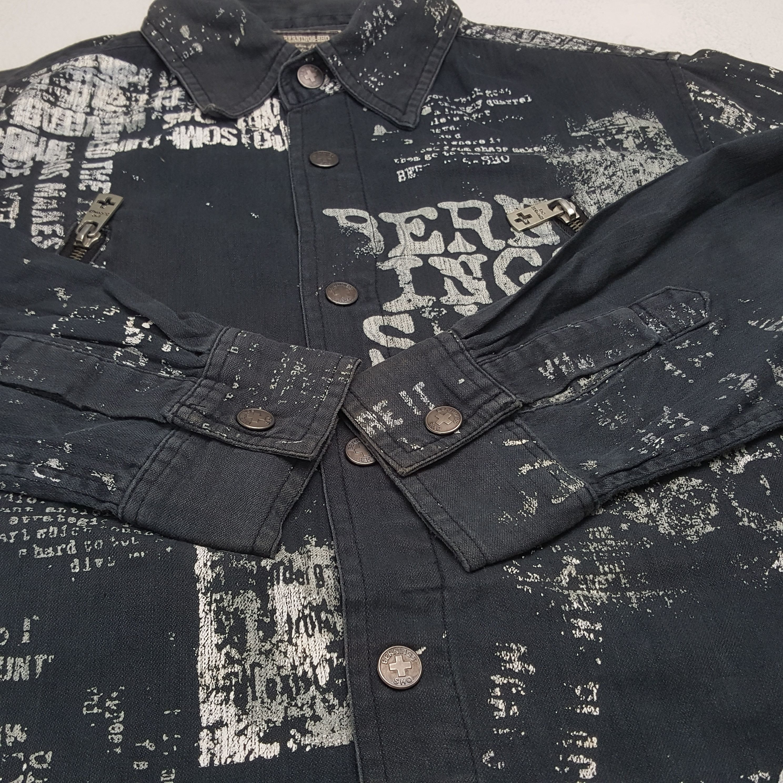 Designer × Japanese Brand × Vintage Vintage Bernings Sho Japan Brand Button Up Jacket C286N16 Size US S / EU 44-46 / 1 - 7 Thumbnail