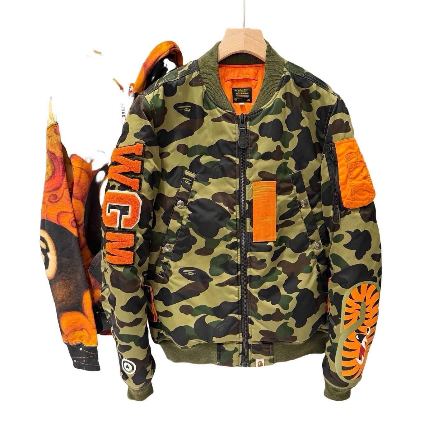 Bape A Bathing Ape Camo Shark Bomber Jacket Size S Size US S / EU 44-46 / 1 - 1 Thumbnail