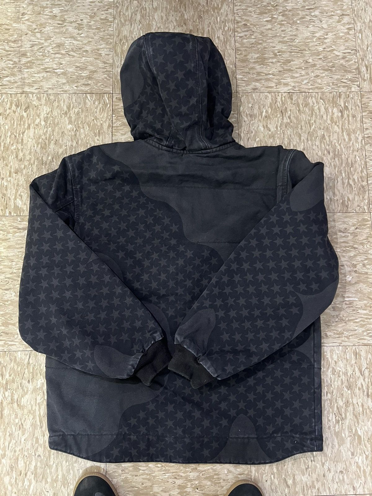 Supreme Supreme flag quilted hooded work jacket Size US M / EU 48-50 / 2 - 2 Thumbnail