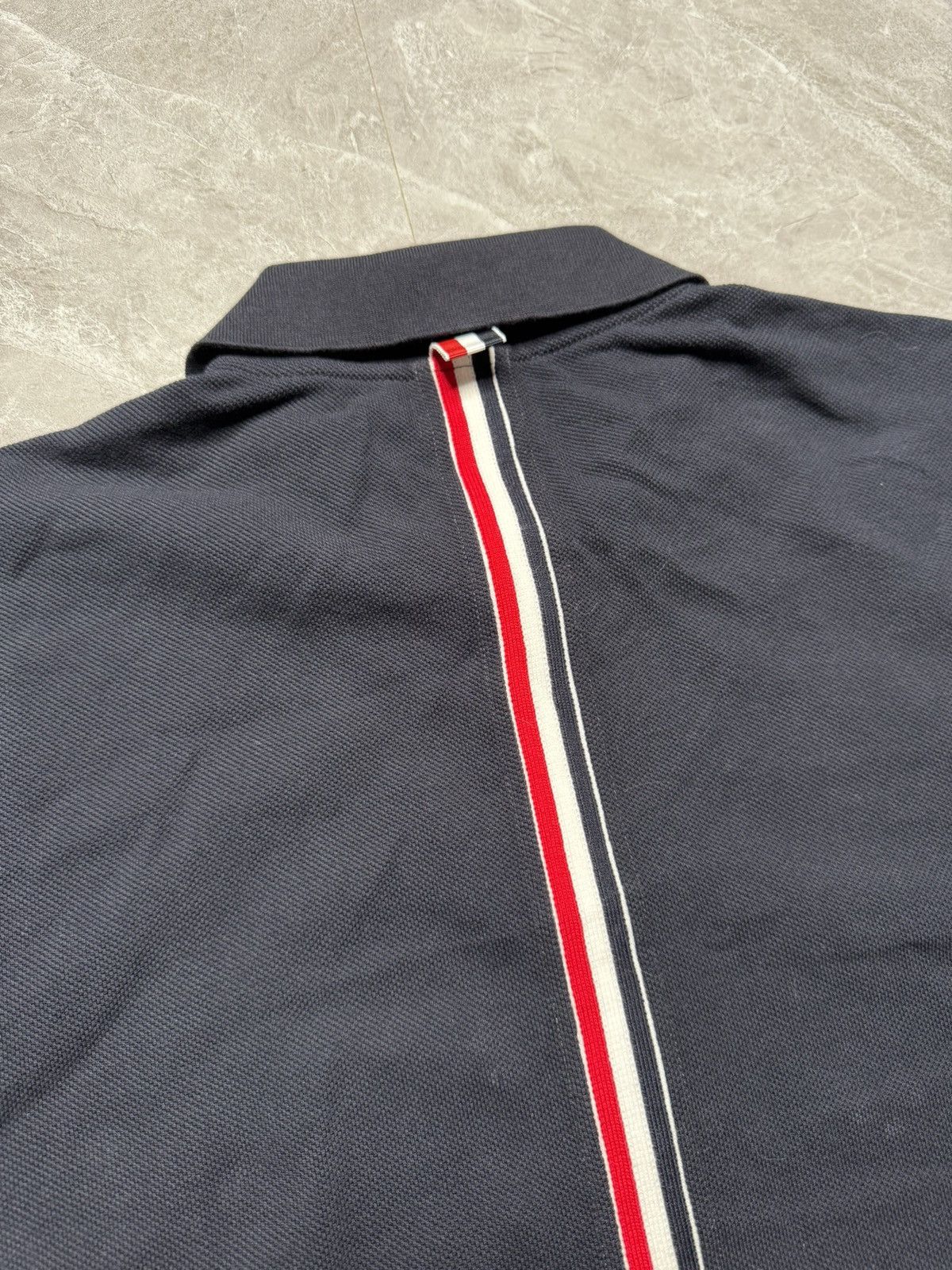 Thom Browne Thom Browne RWB Back Stripe Relaxed Fit Polo Size US L / EU 52-54 / 3 - 6 Thumbnail