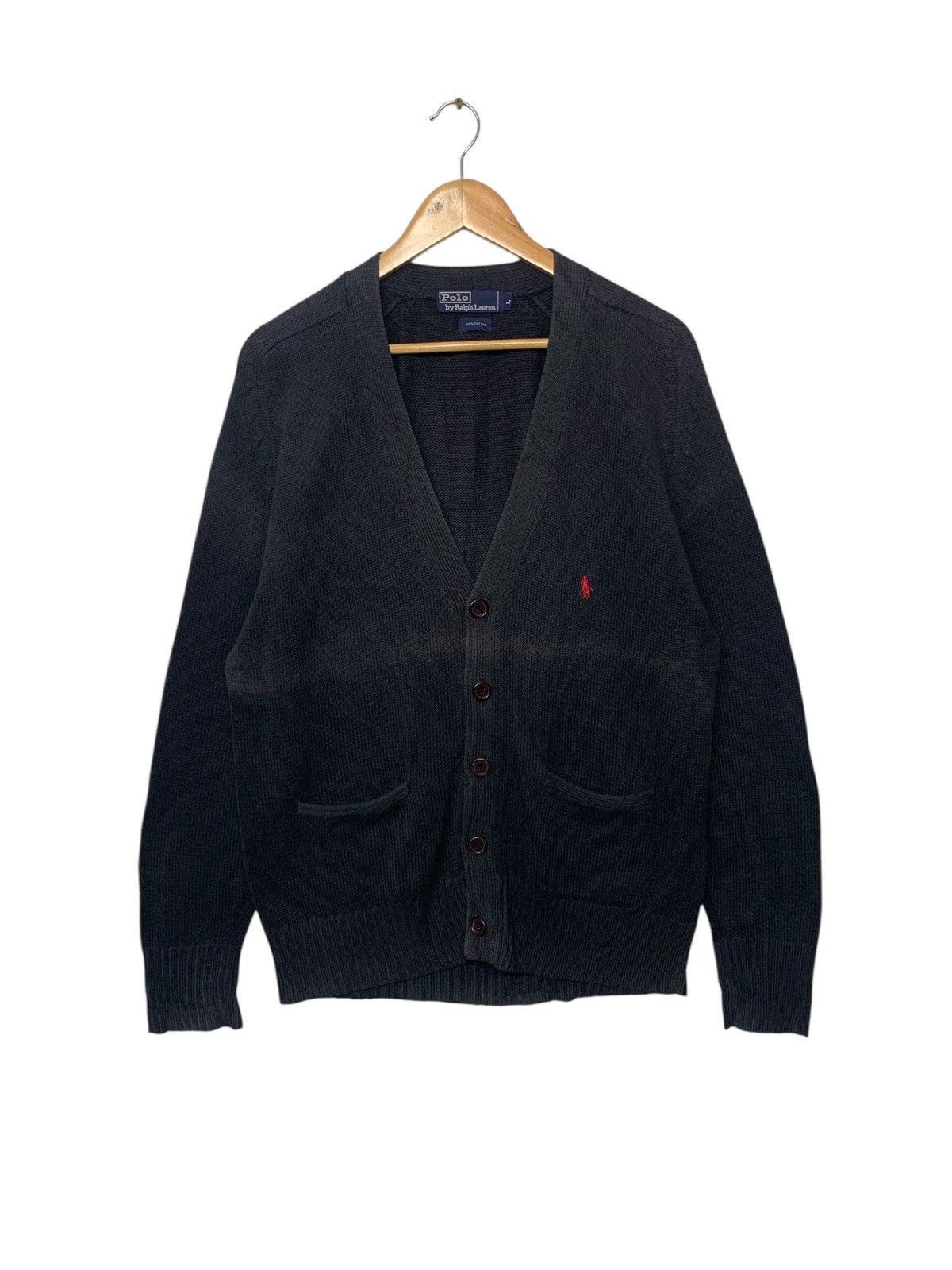 Polo Ralph Lauren Vintage 90's Polo Ralph Lauren Small Logo Knitwear Cardigan Size US L / EU 52-54 / 3 - 1 Thumbnail