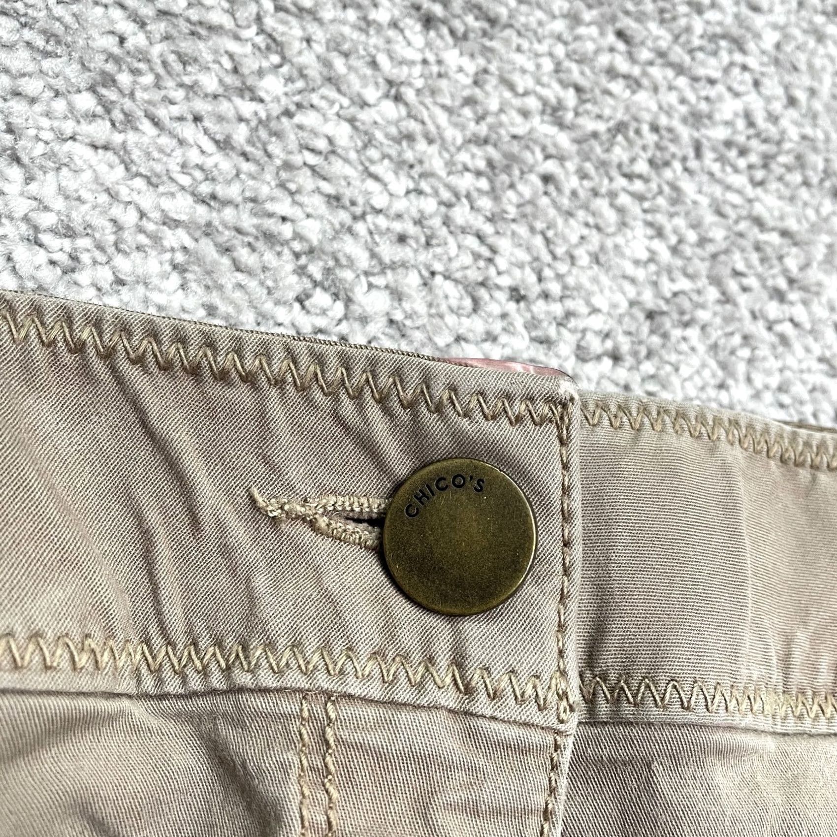 Vintage Chico's Ankle Pants Womens 2 Brown Tapered Leg High Rise Casual 34x29 Fit Regular Size 2 Womens Brown Chico's Pants Size 26" / US 2 / IT 38 - 6 Thumbnail