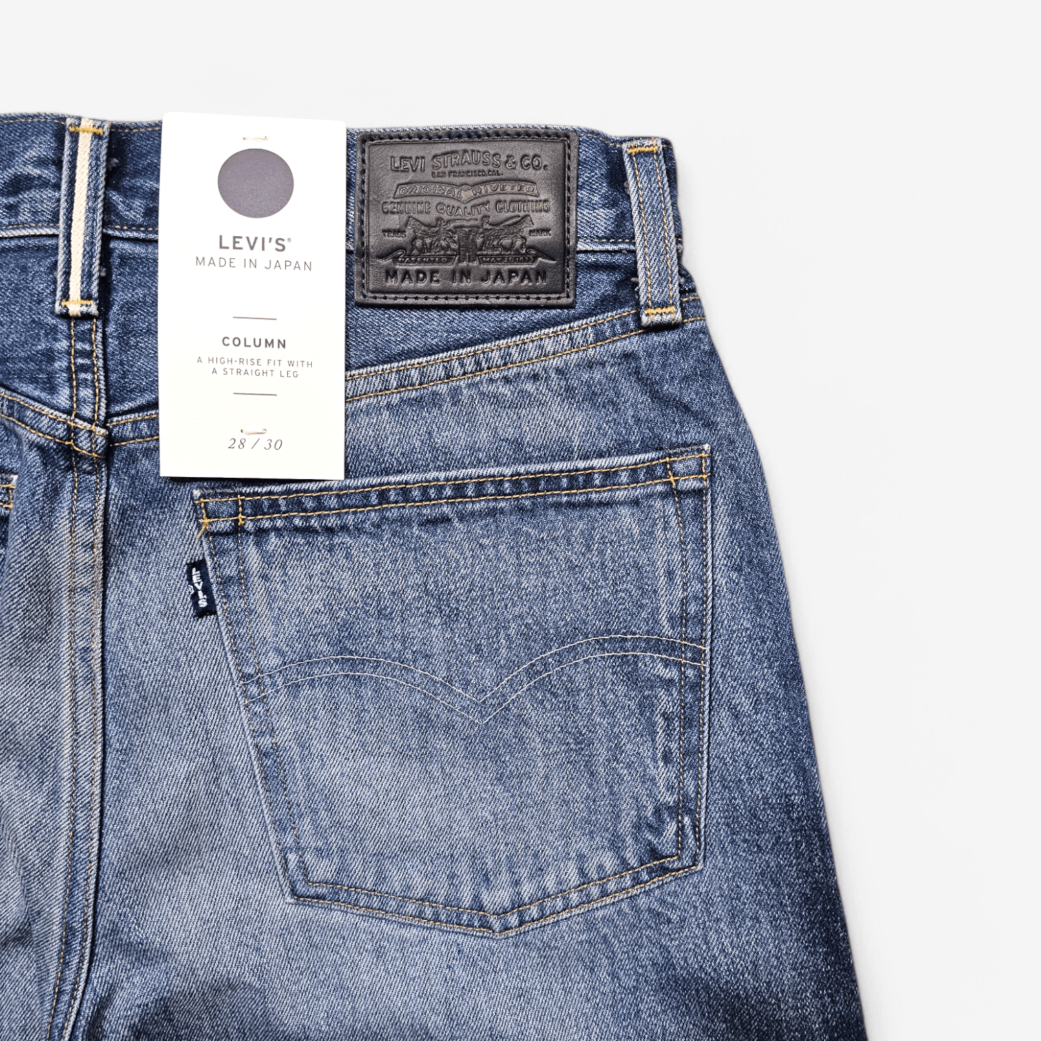 Japanese Brand × Levi's NWT Levi's Made in Japan Column Denim Jeans Big E Selvedge Size 28" / US 6 / IT 42 - 7 Thumbnail