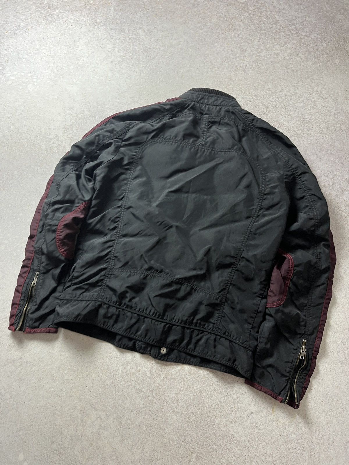 Diesel Vintage Diesel Black Red Nylon Racing Jacket Size US XL / EU 56 / 4 - 4 Thumbnail