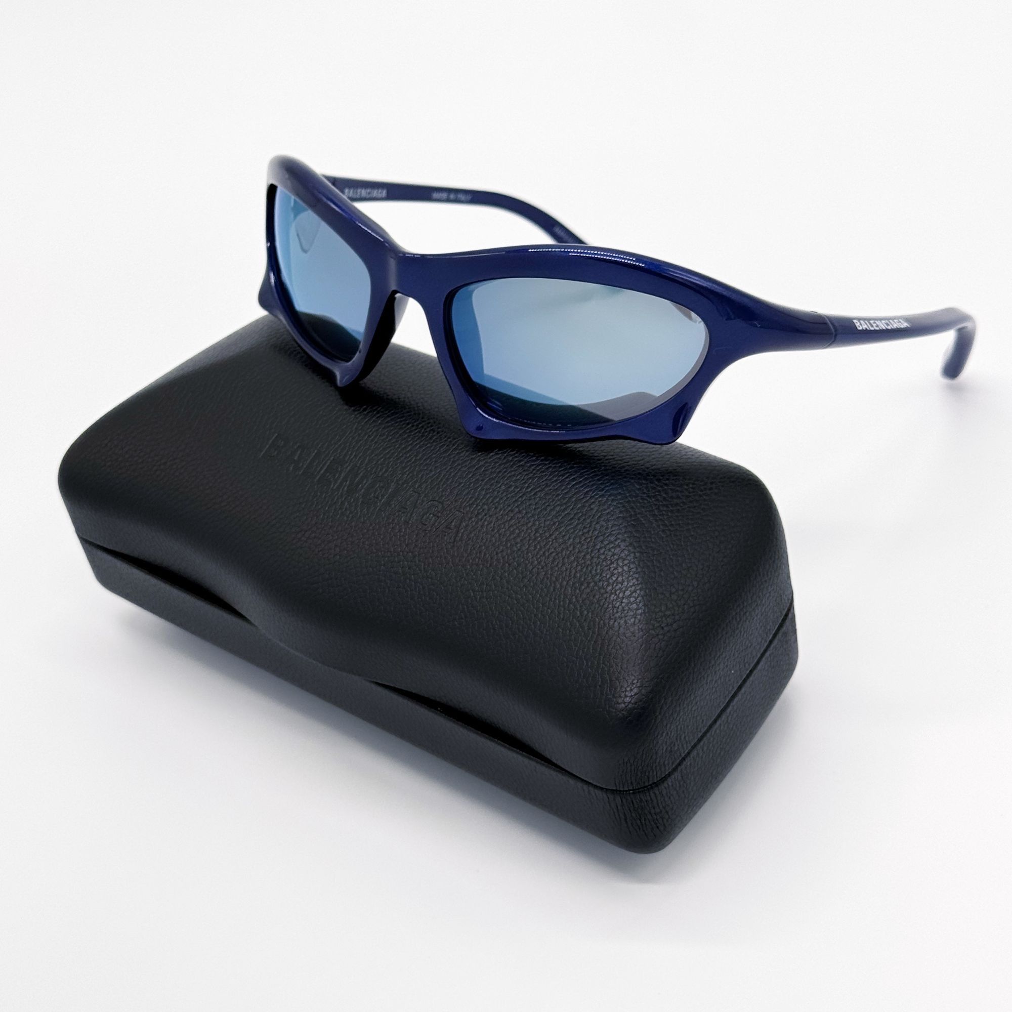 Balenciaga NEW BALENCIAGA BB0229S 006 SUNGLASSES BLUE UNISEX EYEWEAR Size ONE SIZE - 1 Thumbnail