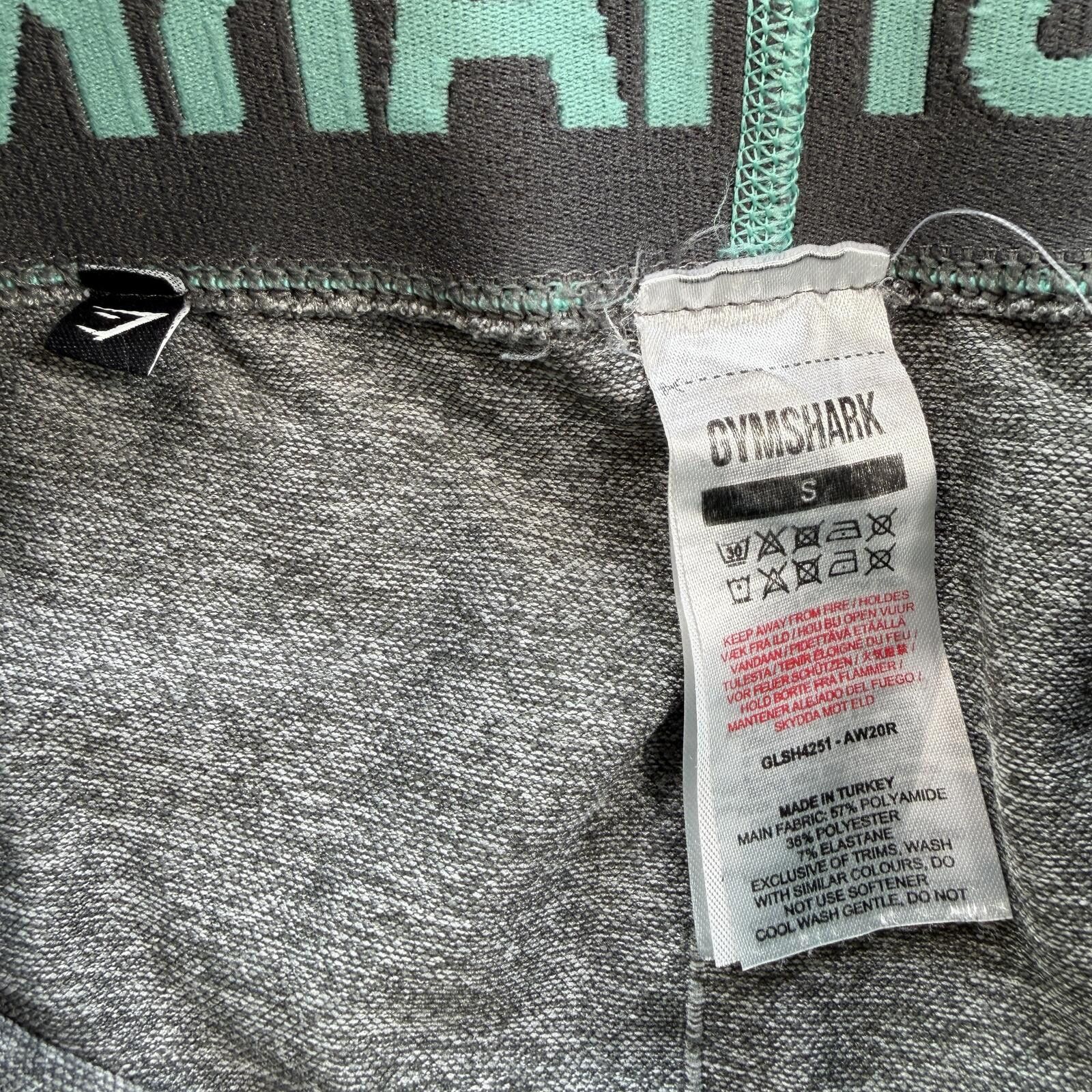 Gymshark Gymshark Womens Small Gray Seamless High Rise Biker Shorts Size 28" / US 6 / IT 42 - 3 Thumbnail