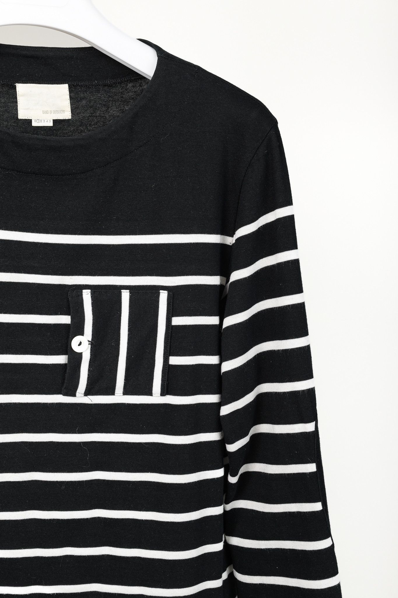 Band Of Outsiders Band of Outsiders Striped Cotton 3/4-Sleeve T-Shirt Size US S / EU 44-46 / 1 - 5 Thumbnail