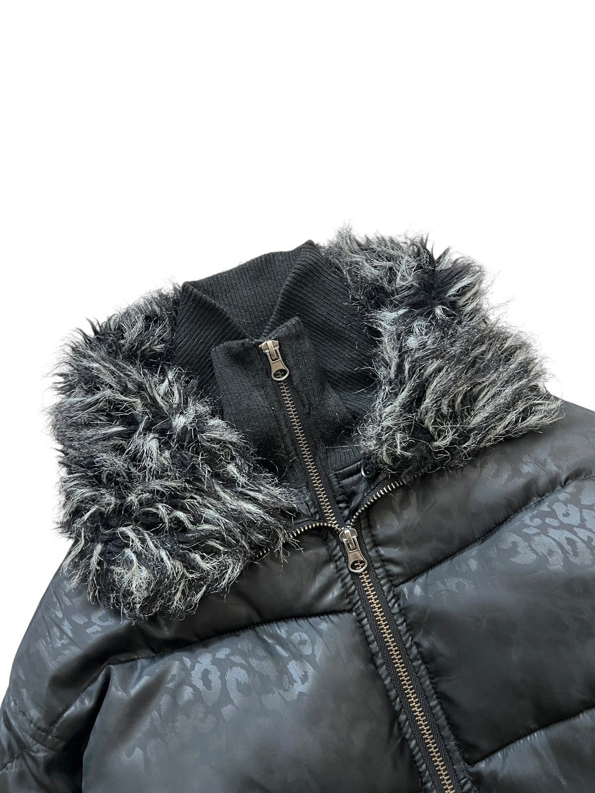 If Six Was Nine 2000s Place Plan 🇯🇵 Leopard Motif Double Zip Puffer Jacket Size US M / EU 48-50 / 2 - 5 Thumbnail