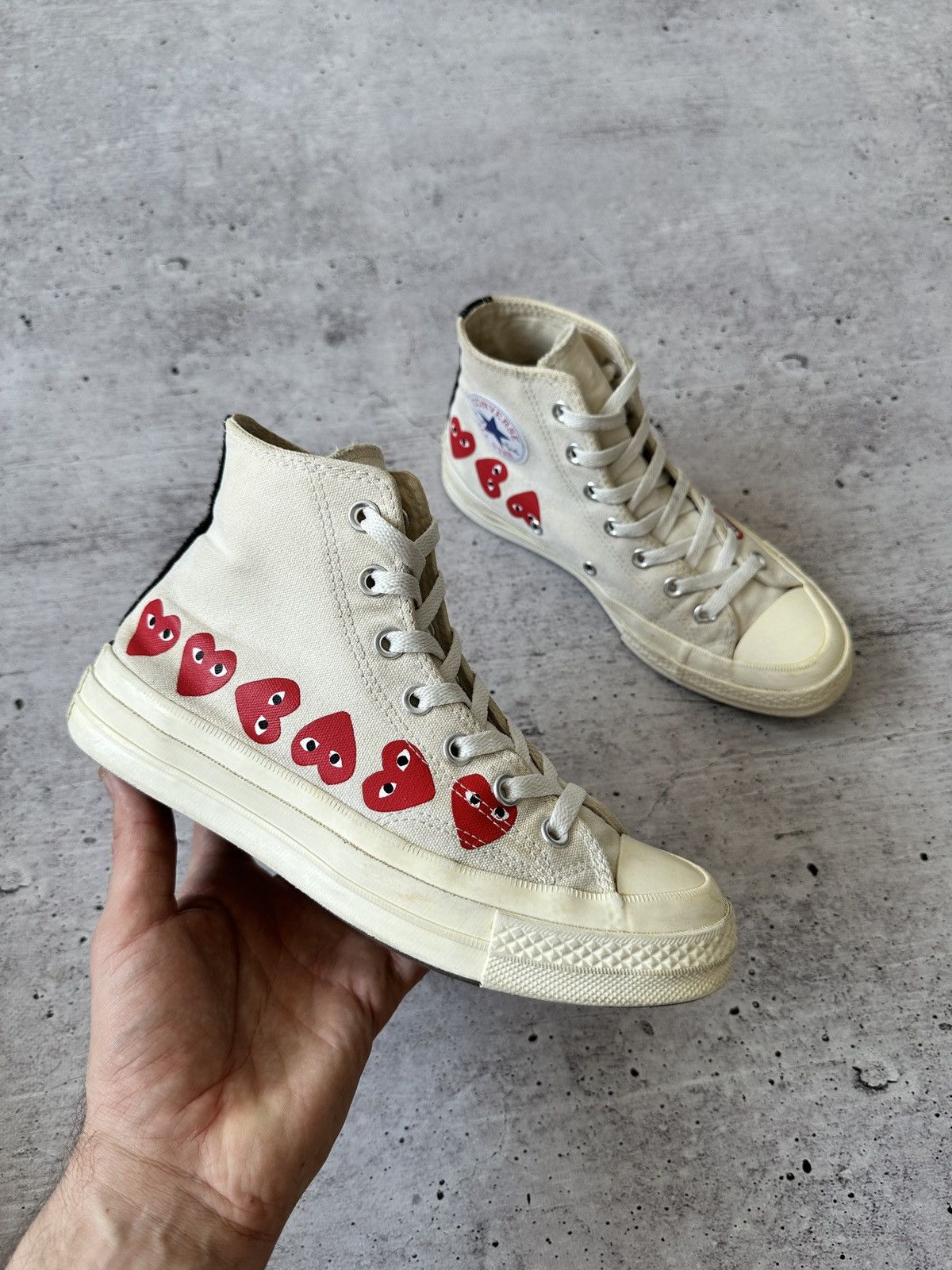Comme des Garcons Converse Chuck High Top x Comme des Garçons Play Sneakers Size US 7.5 / IT 37.5 - 1 Thumbnail