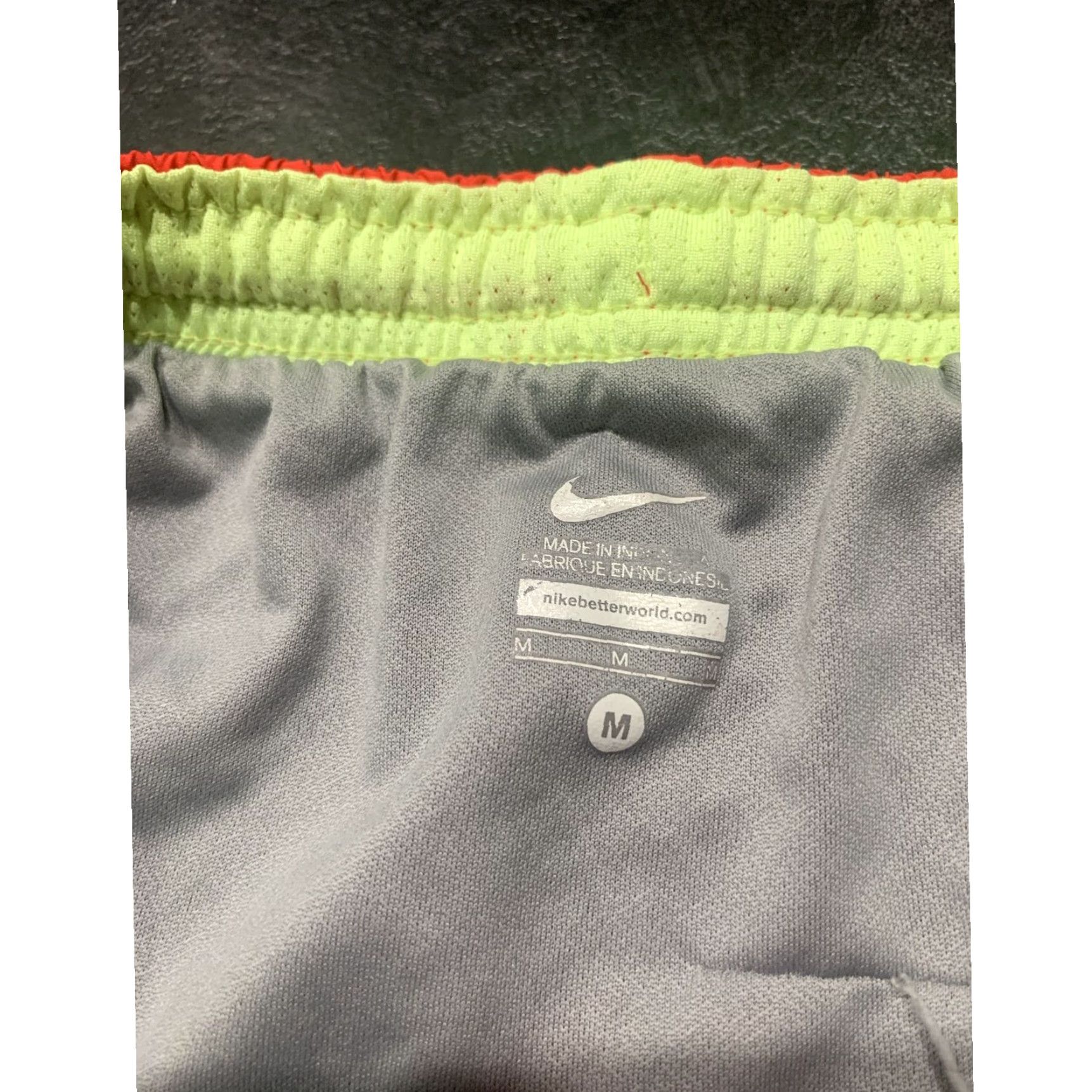 Nike Soft Comfortable Orange Yellow Women's Running Shorts with 3 Inch Inseam Size Medium by Nike Dri Fit Size 42" / US 20 - 3 Thumbnail