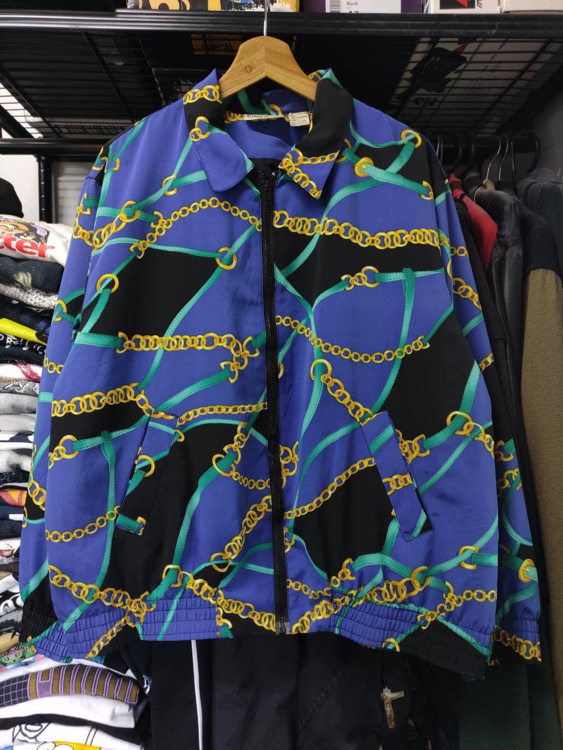 Vintage Vintage Alfred Dunner Chain Marine Print Jacket Size US XL / EU 56 / 4 - 1 Thumbnail
