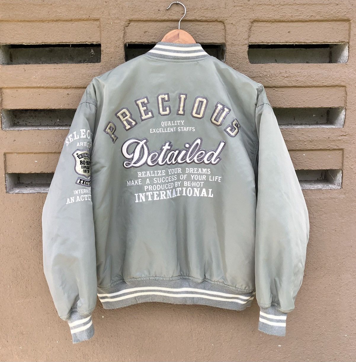 Vintage Vintage Precious Be-Hot Embroidery Bomber Jacket Size US M / EU 48-50 / 2 - 2 Thumbnail
