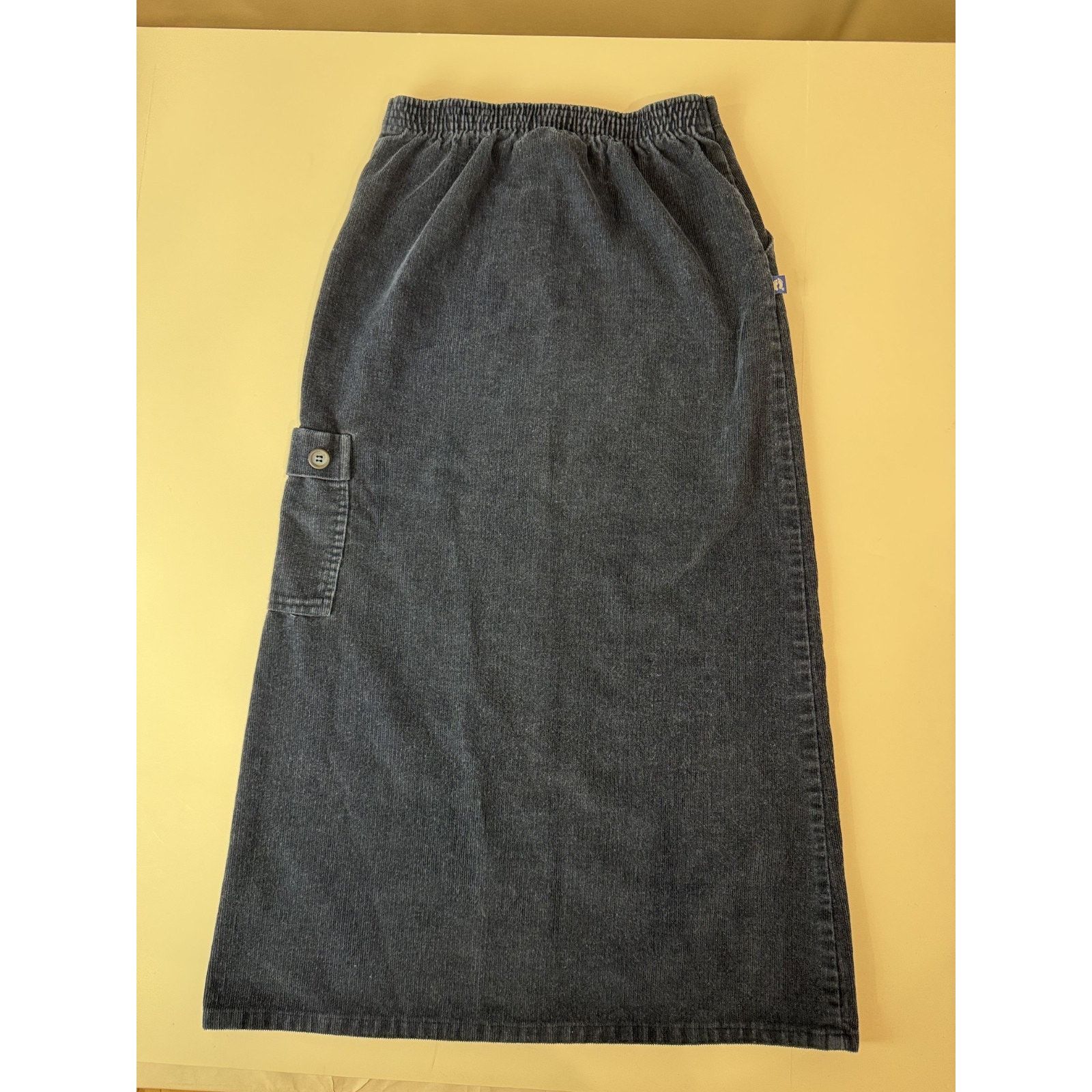 Hang Ten Vintage Hang Ten Blue Corduroy Cargo Midi Skirt Skirt Small Size 24" / US 00 / IT 34 - 3 Thumbnail