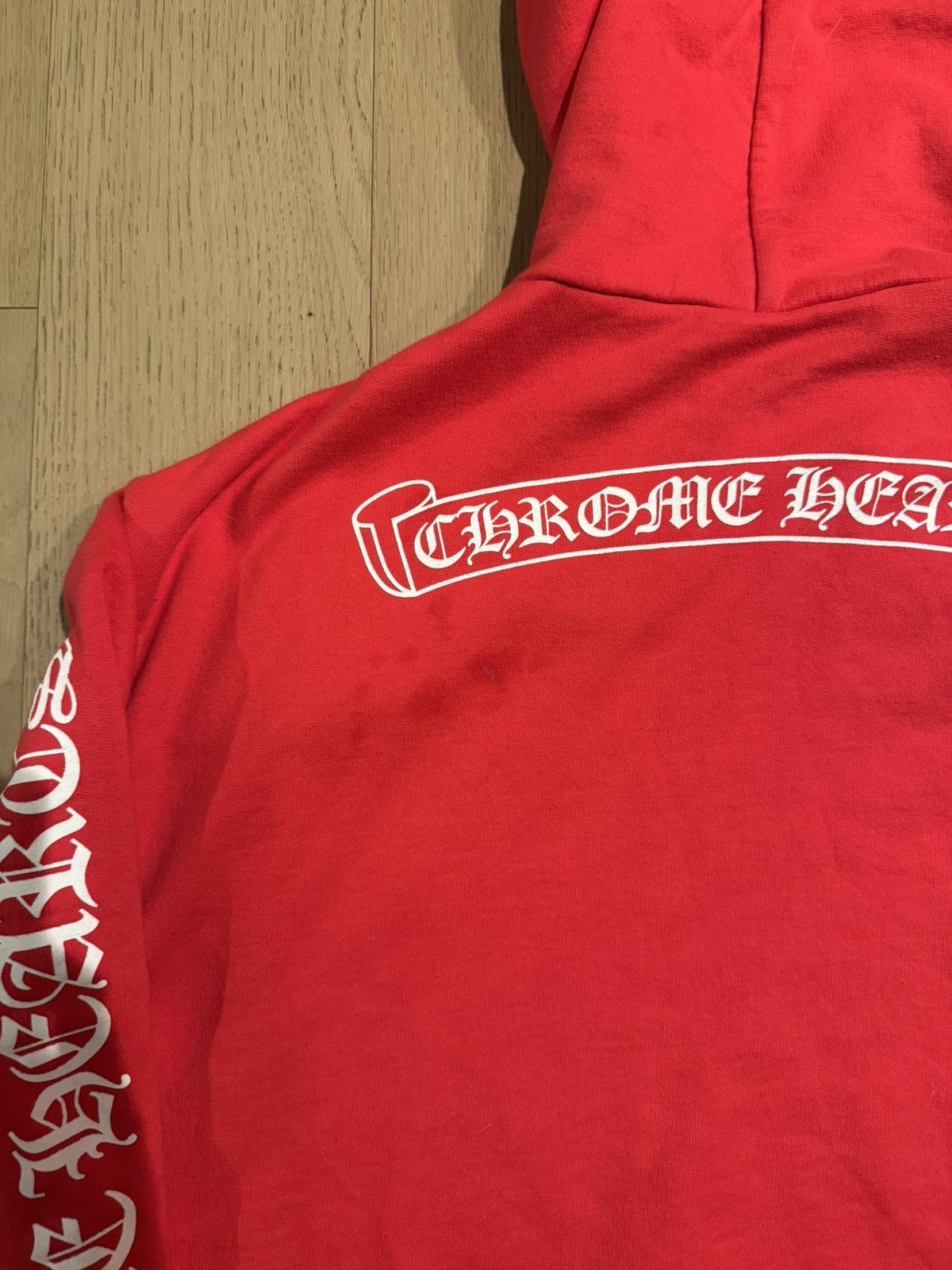 Chrome Hearts Chrome Hearts Red Scroll Hoodie Size US L / EU 52-54 / 3 - 6 Thumbnail