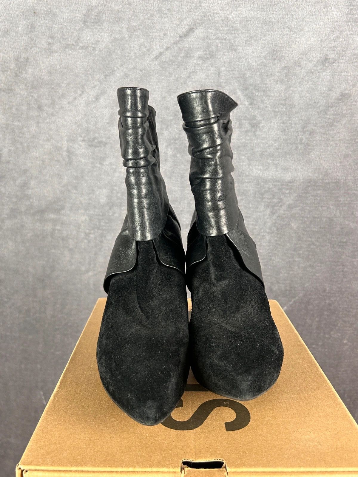Faith Connexion Faith solo by el dantee heels boots black suede leather Size US 7 / IT 37 - 7 Thumbnail