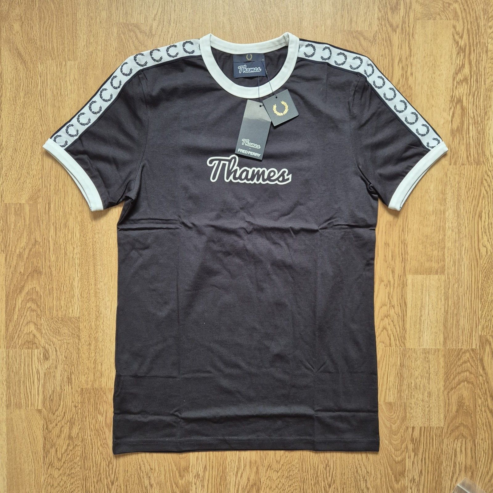 Thames Thames x Fred Perry Ringer Tee Navy Small Brand New SS19 Size US S / EU 44-46 / 1 - 1 Thumbnail