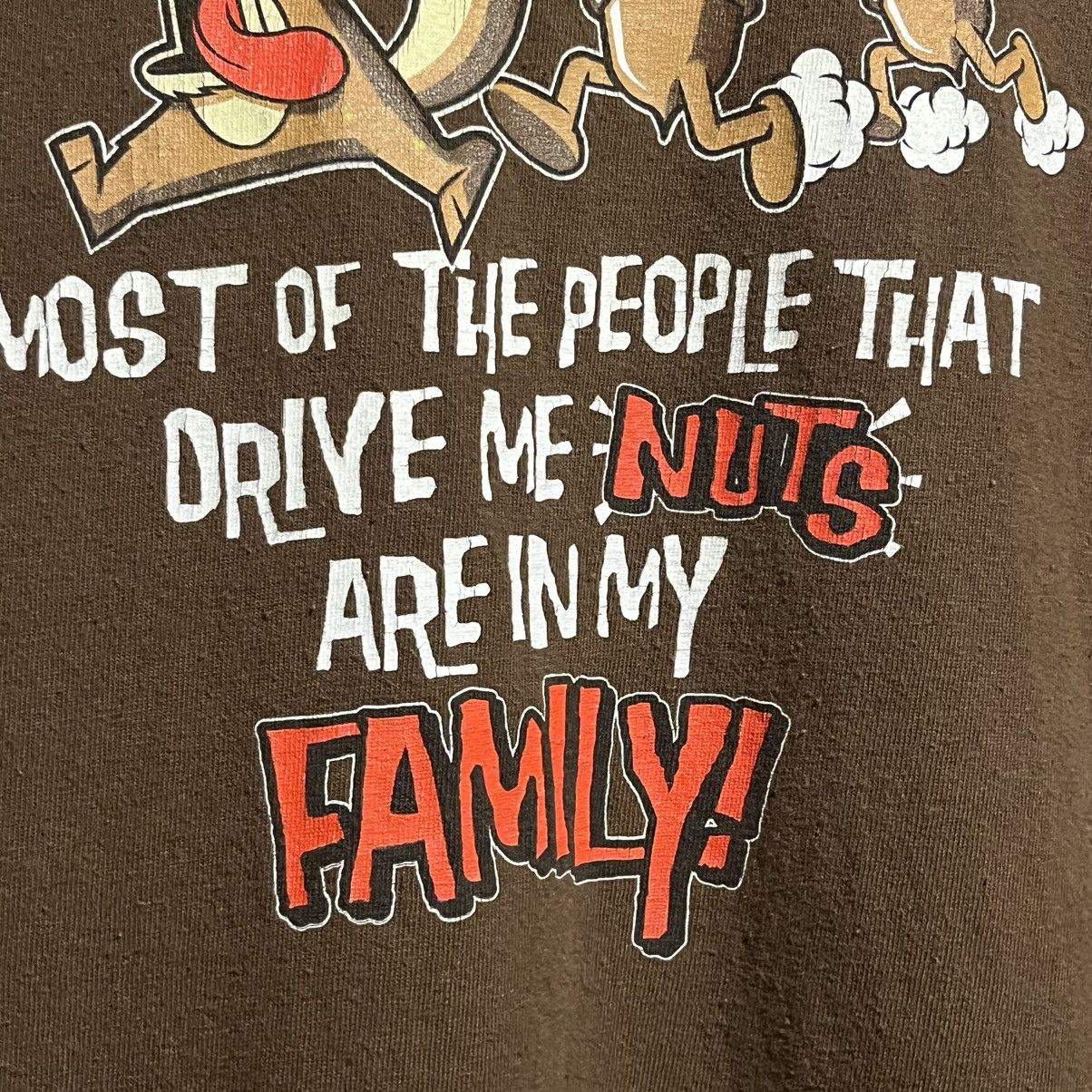 Vintage VINTAGE Y2K ADULT HUMOR "DRIVE ME NUTS” SQUIRREL T-SHIRT Size US L / EU 52-54 / 3 - 8 Thumbnail