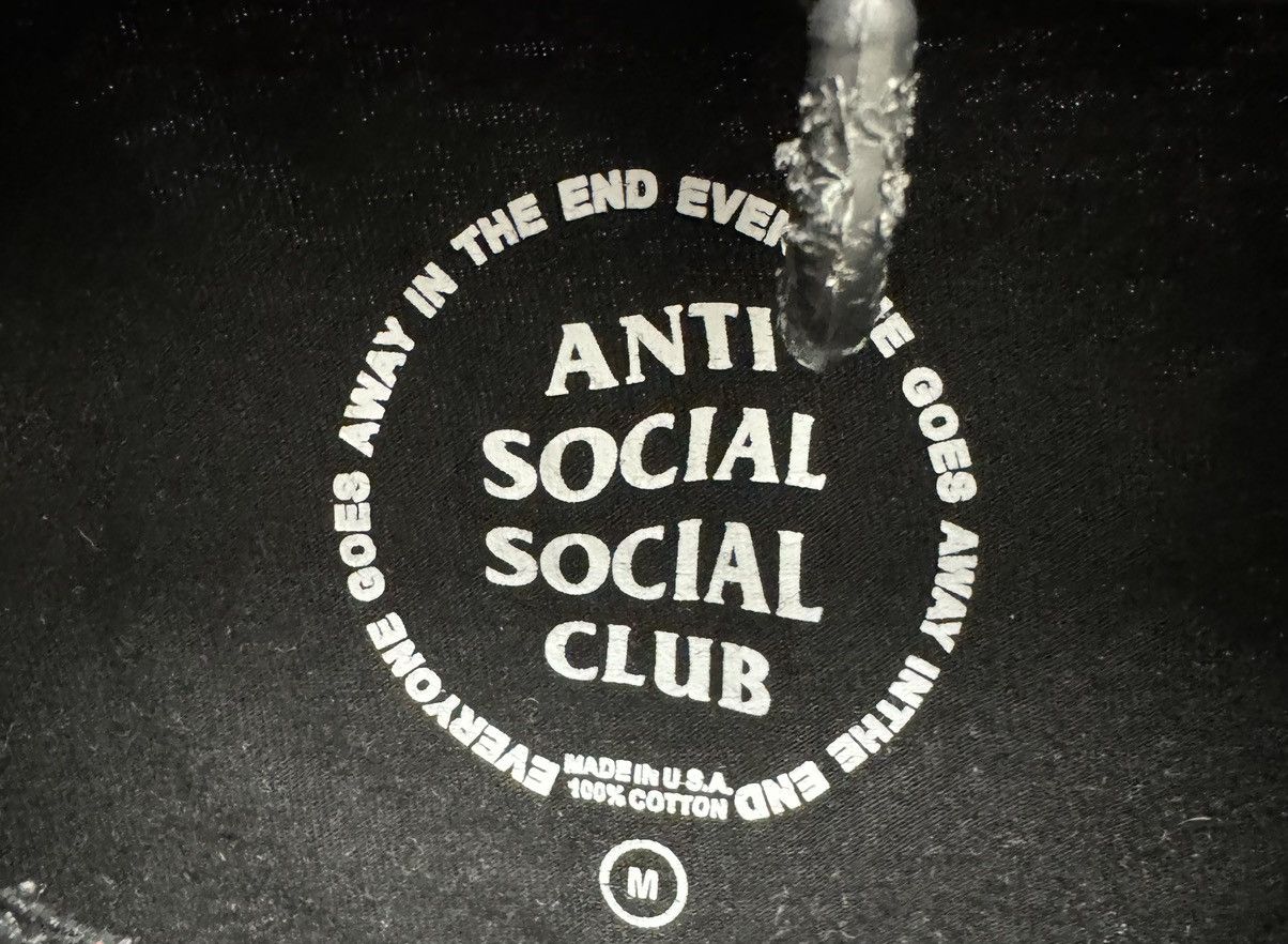 Anti Social Social Club Anti Social Social Club big logo black t-shirt M sz ASSC Size US M / EU 48-50 / 2 - 5 Thumbnail