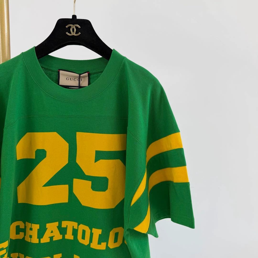 Gucci Gucci Green Logo T-Shirt S with tags Size US S / EU 44-46 / 1 - 4 Thumbnail